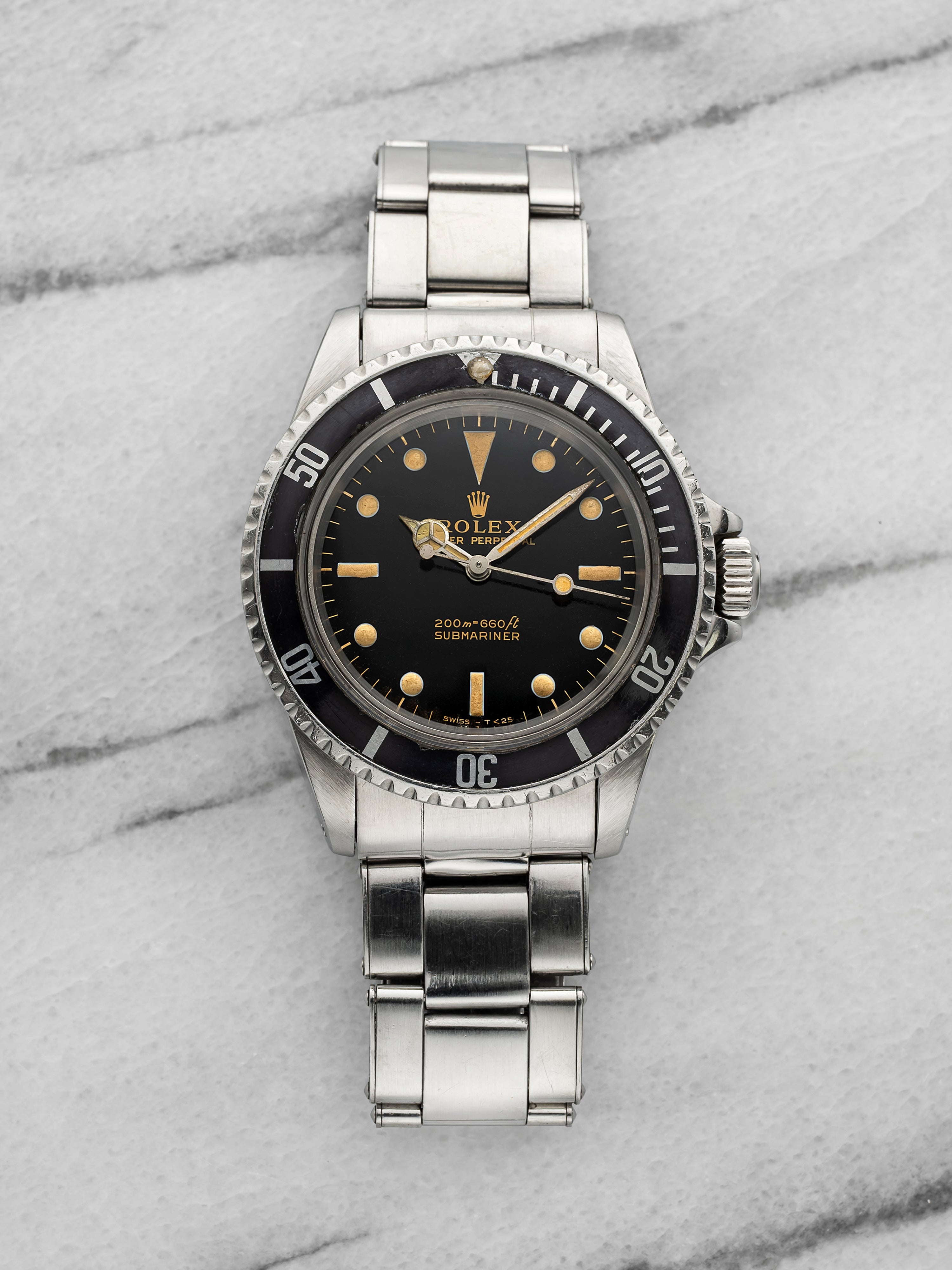 1965 Rolex Submariner 5513 - Stainless Steel Gilt Dial
