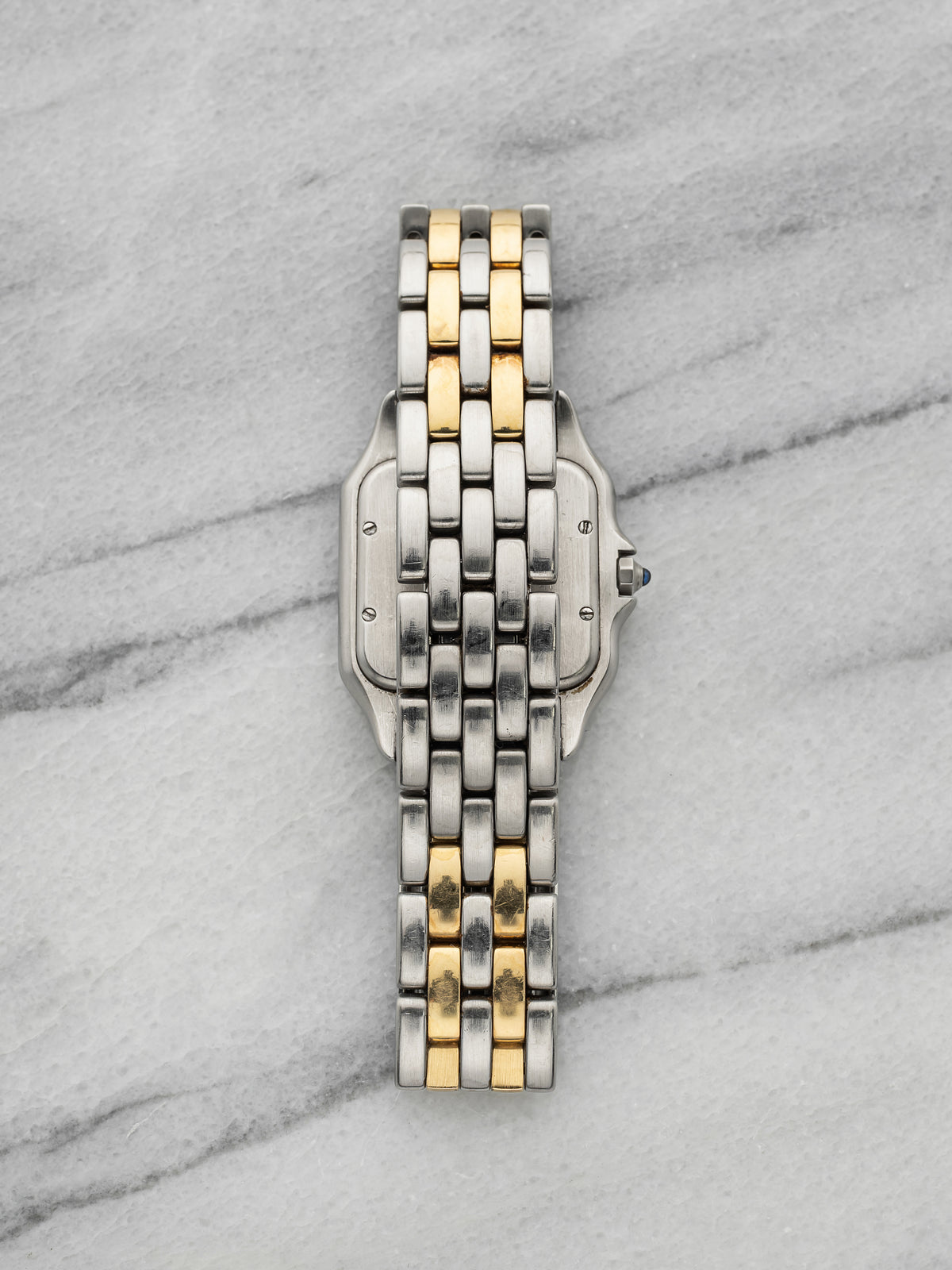 Vintage 1990s Cartier Panthere 183949 Two-Tone Cream Roman Dial Quartz 27mm