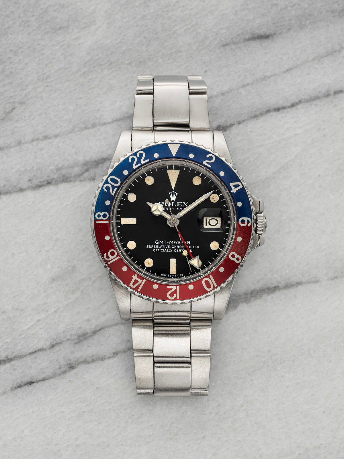 Vintage 1979 Rolex GMT-Master 1675 Stainless Steel Black Dial Automatic 40mm