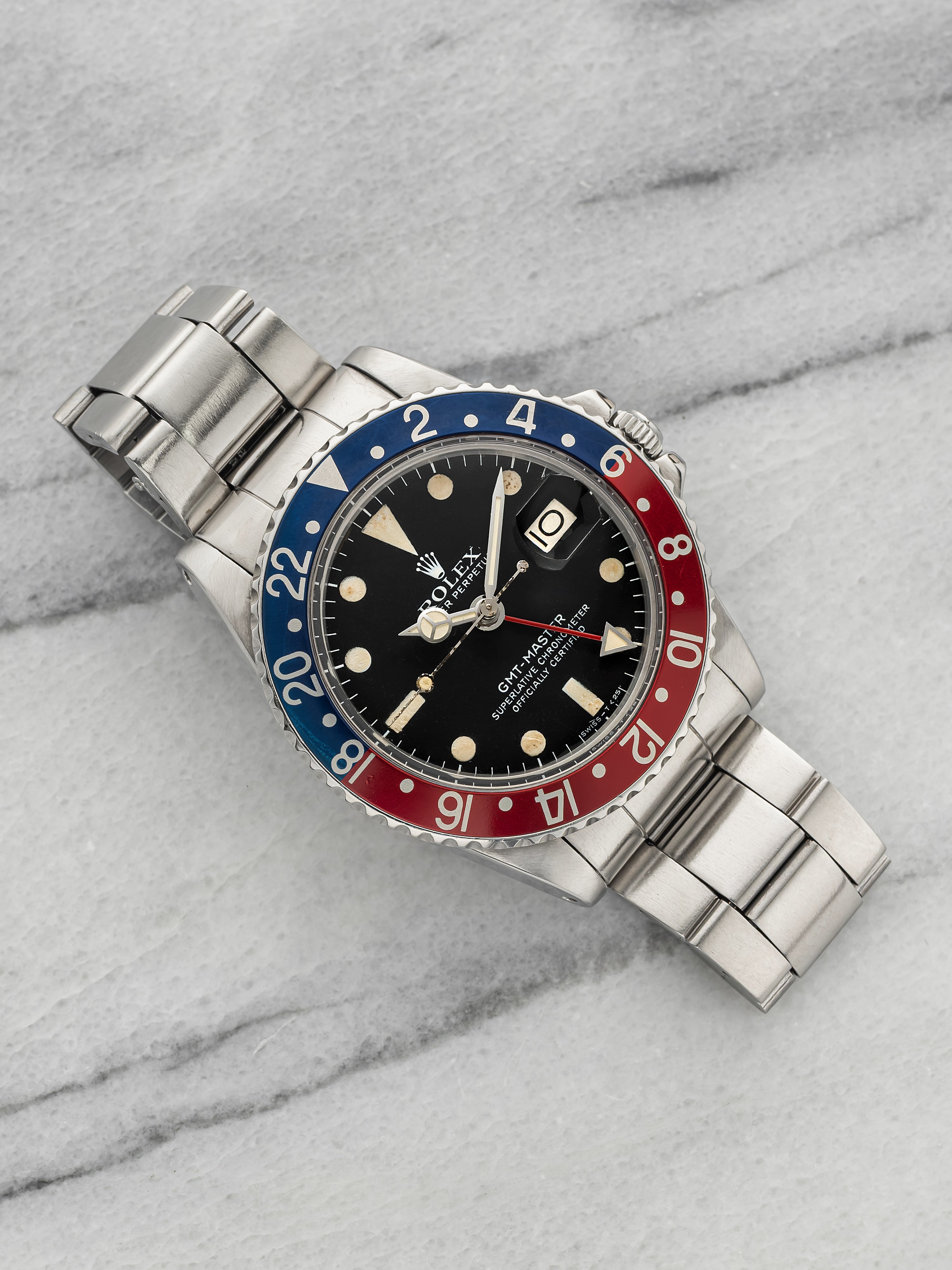 Vintage 1979 Rolex GMT-Master 1675 Stainless Steel Black Dial Automatic 40mm