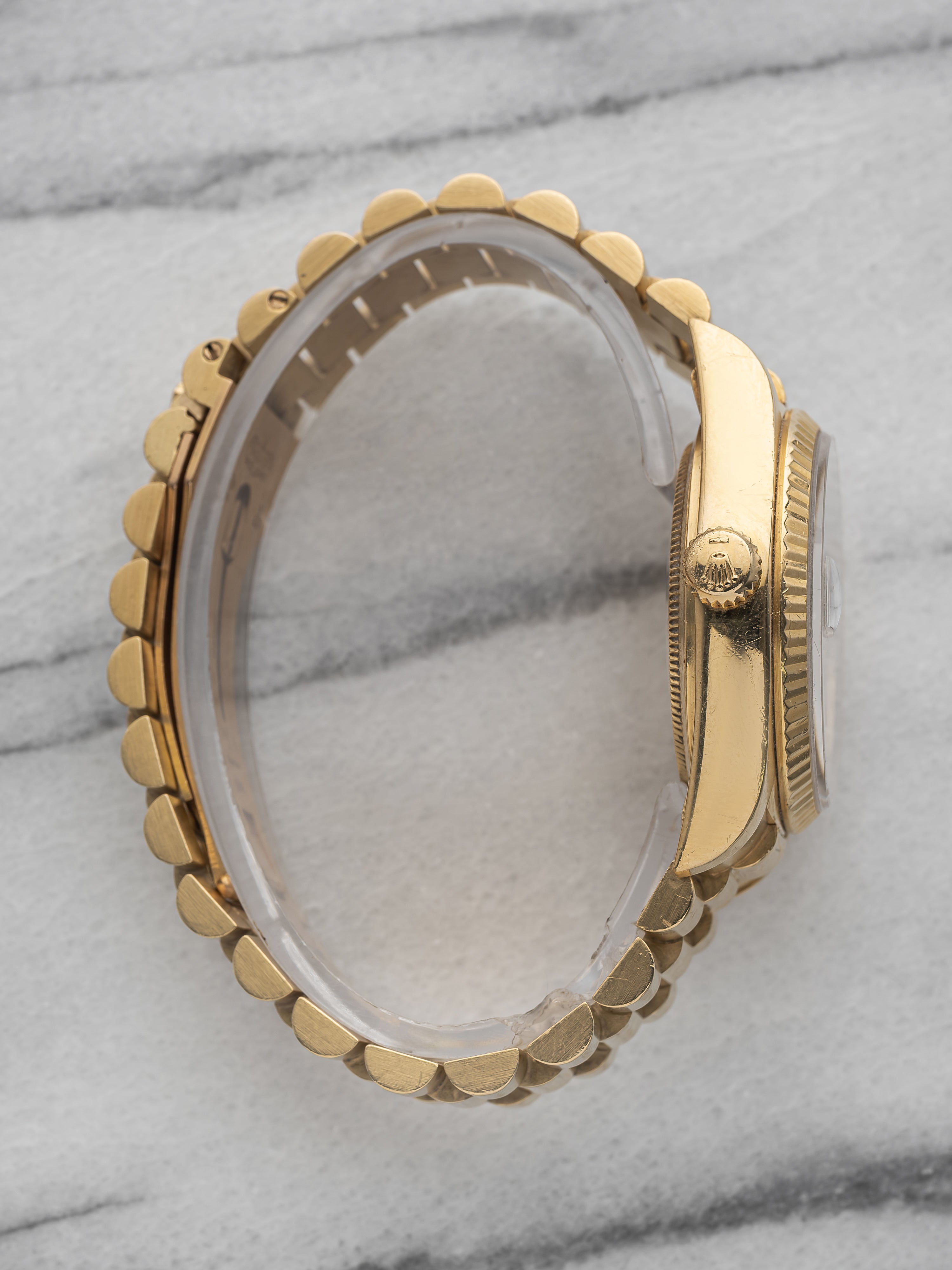 Rolex Daydate 18038 - Burlwood Dial.