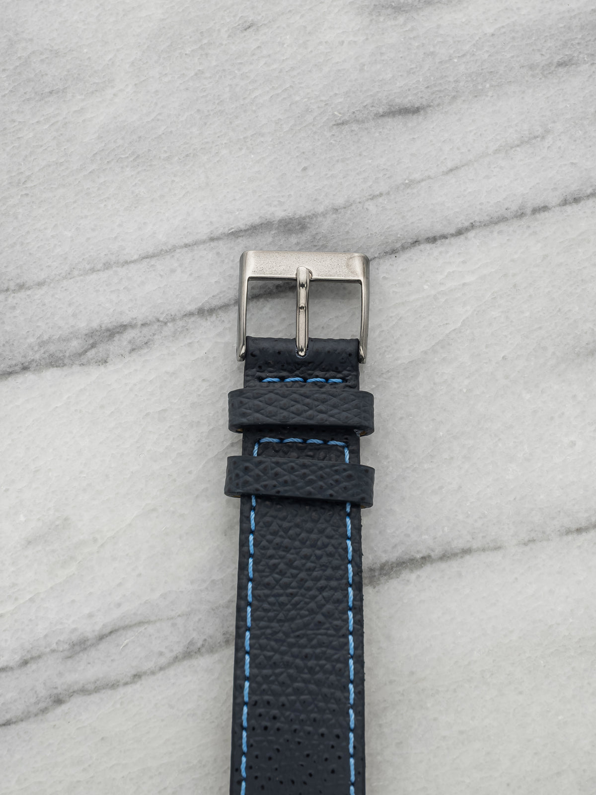 1970s Omega Geneve Stainless Steel Blue Sunburst Dial Automatic 35mm
