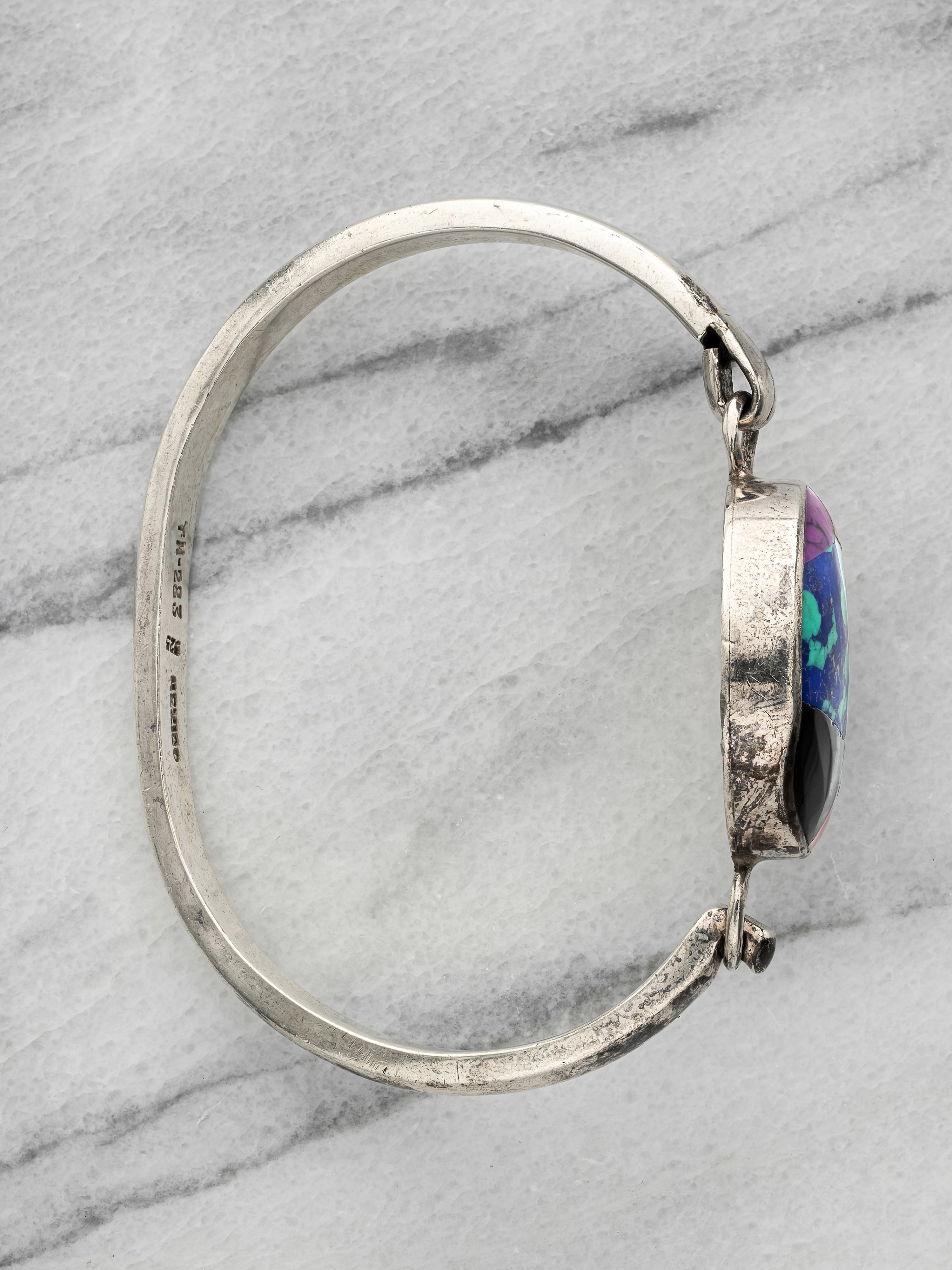 Inlay Gemstone Bracelet Pendant