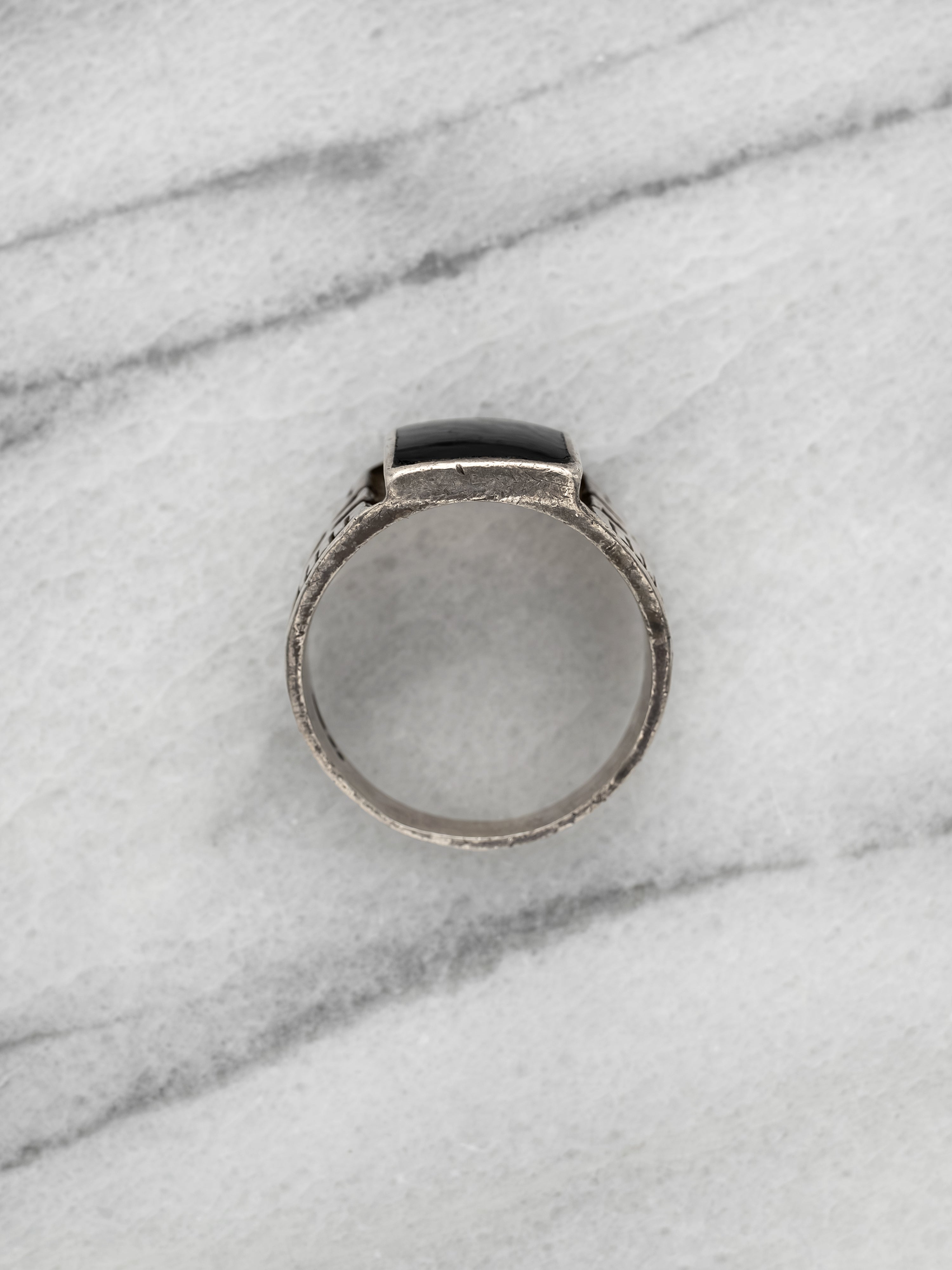 Vintage Signet Ring with Onyx Stone