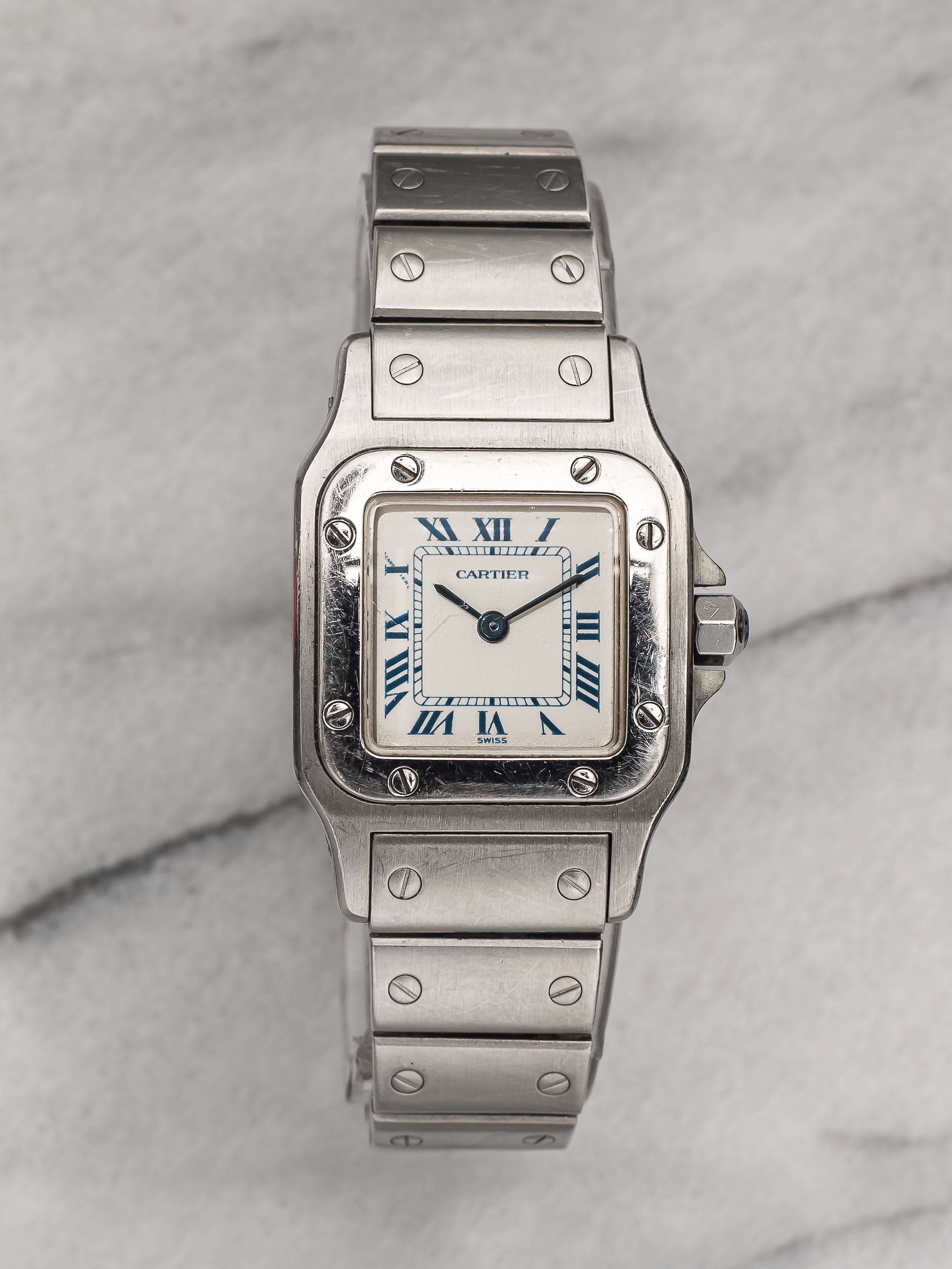 Cartier Santos Ladies – Blue Roman Dial