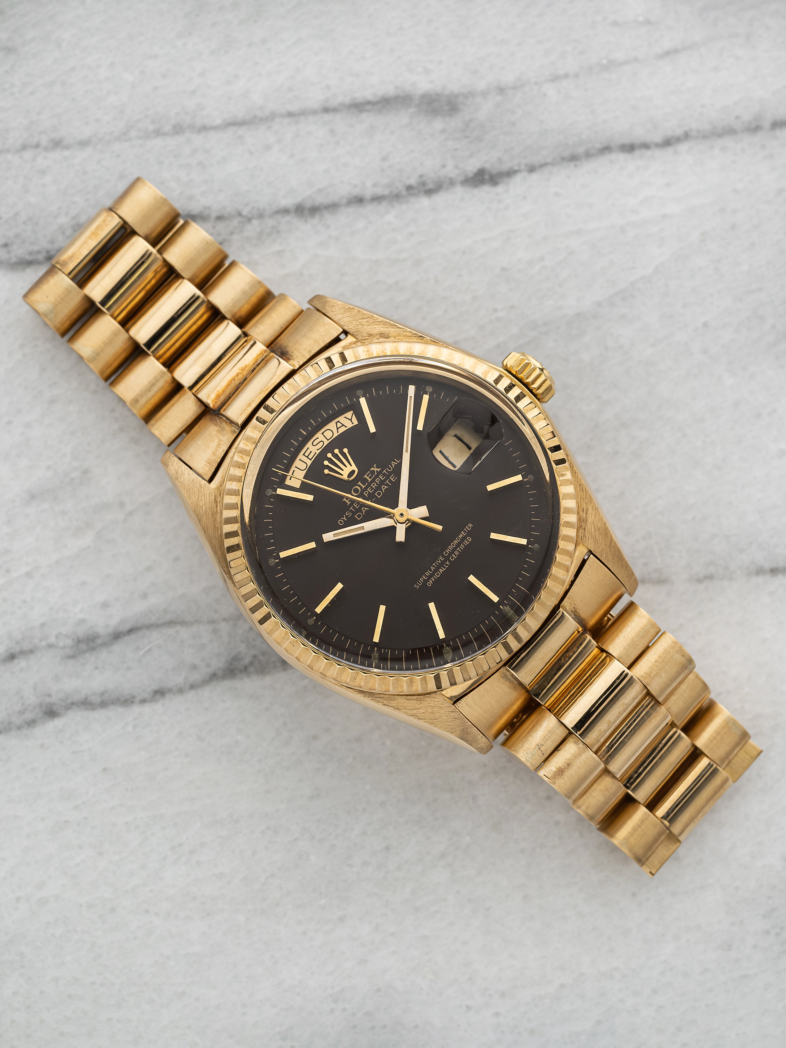 1970 Rolex Day-Date 1803 – 18K Yellow Gold, Brown Dial
