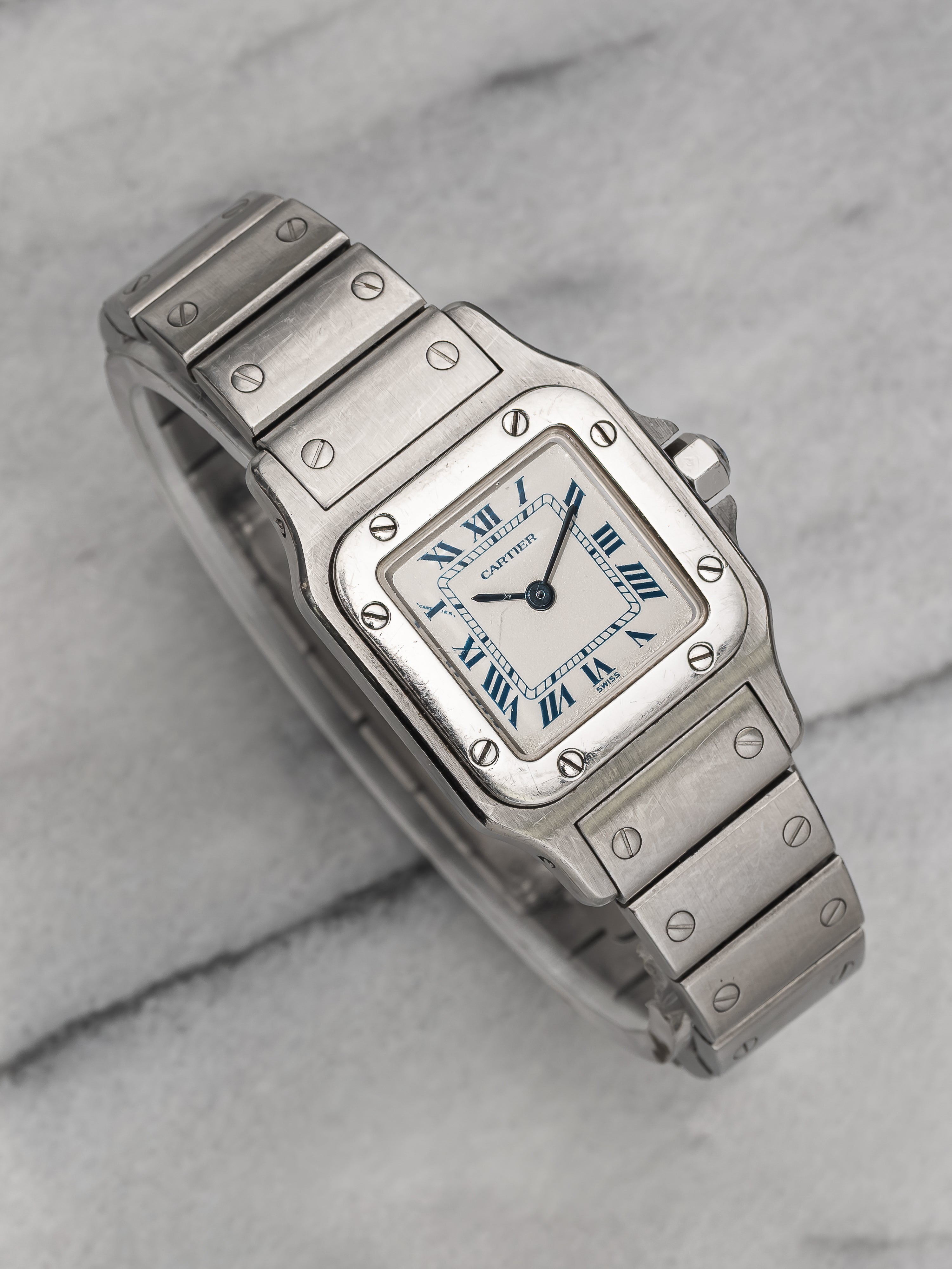 Cartier Santos Ladies – Blue Roman Dial