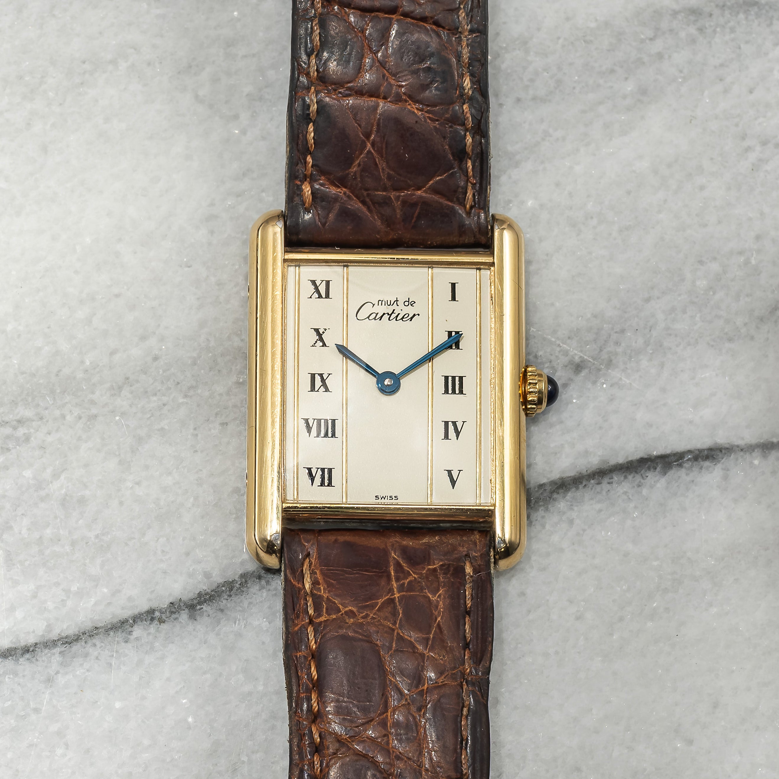 Cartier Tank – White Roman Dial