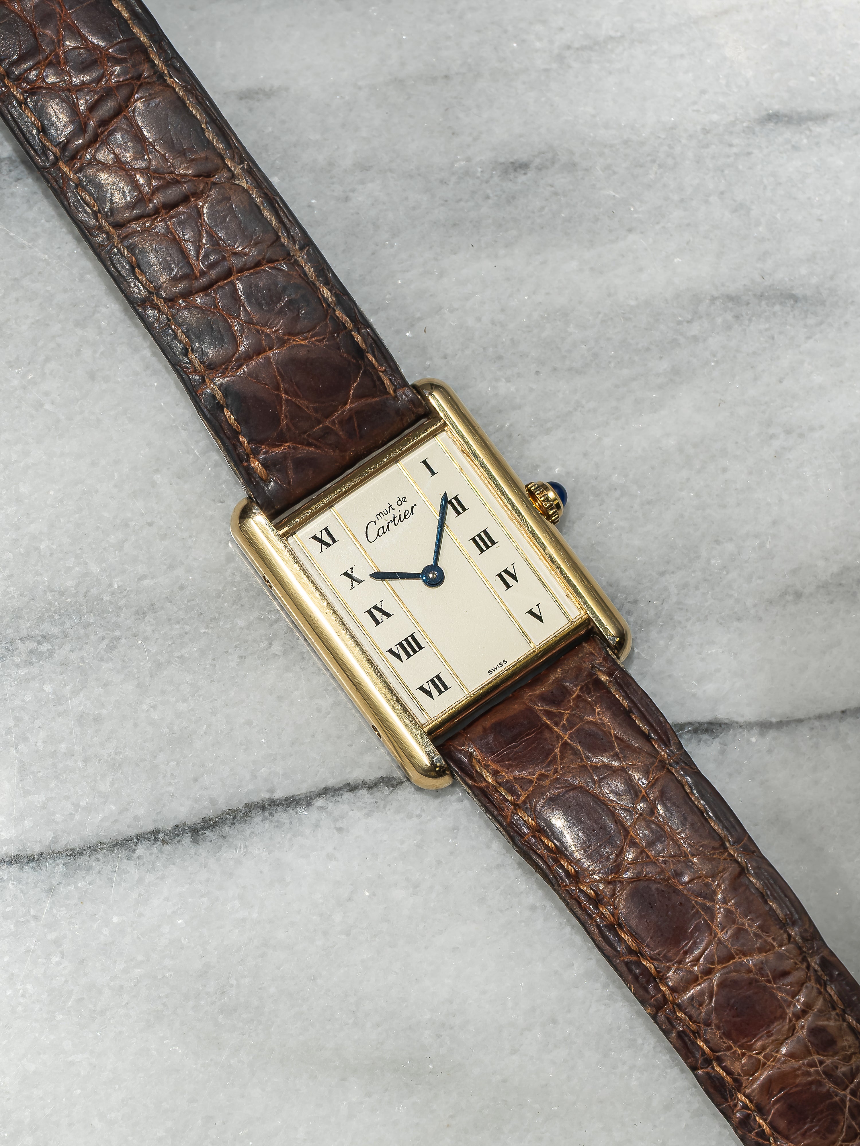 Cartier Tank – White Roman Dial