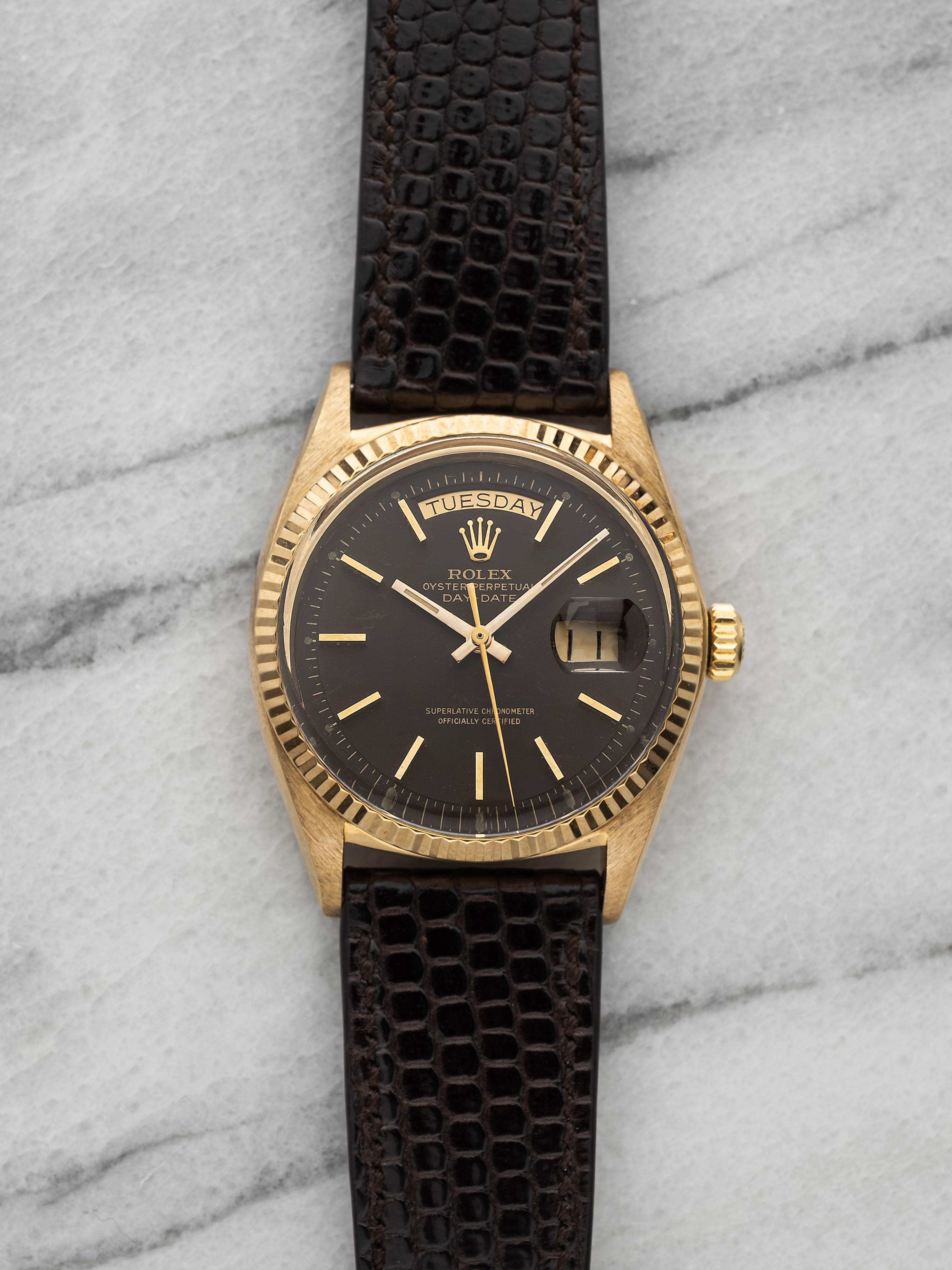 1970 Rolex Day-Date 1803 – 18K Yellow Gold Brown Dial