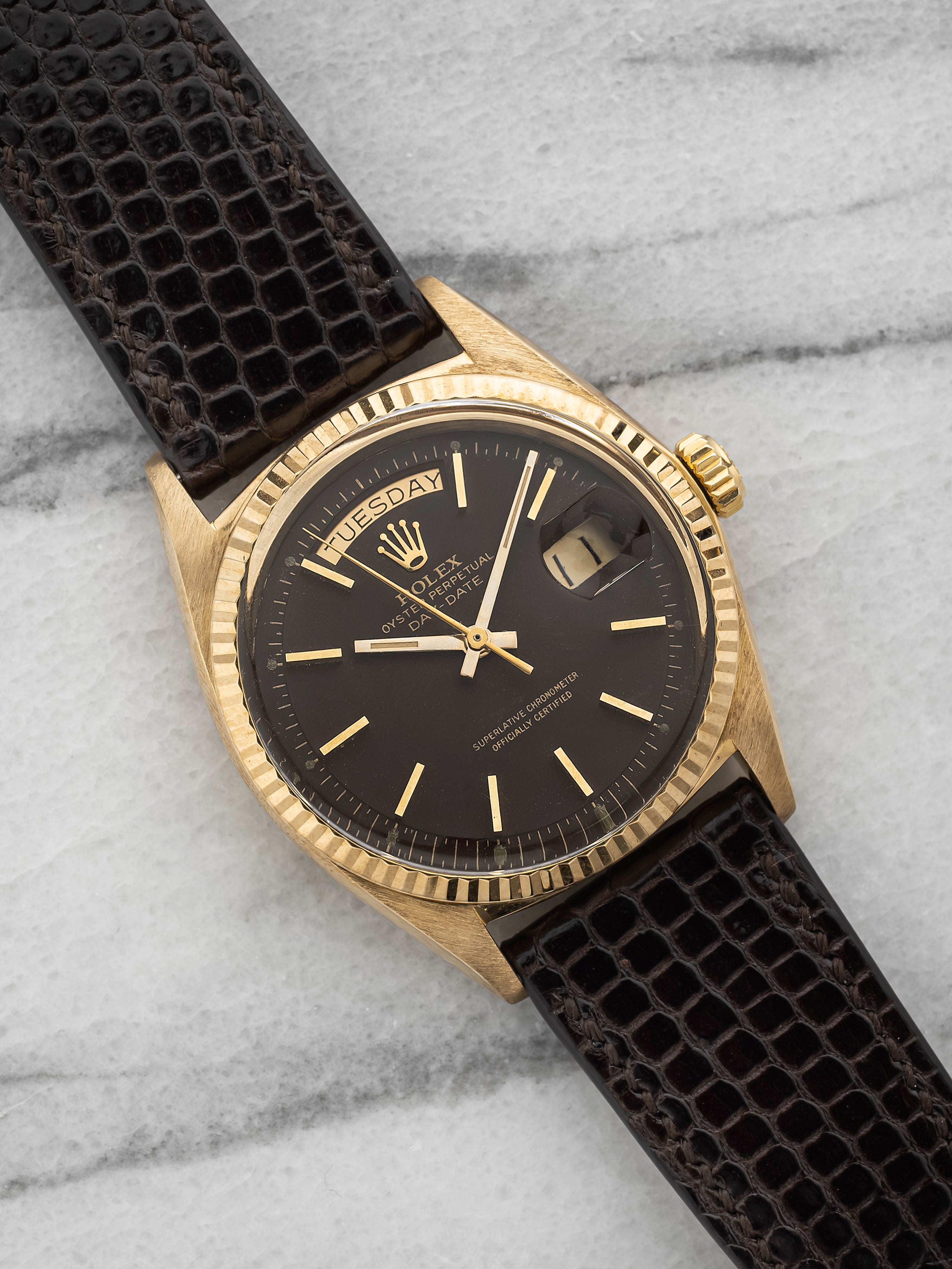 1970 Rolex Day-Date 1803 – 18K Yellow Gold Brown Dial