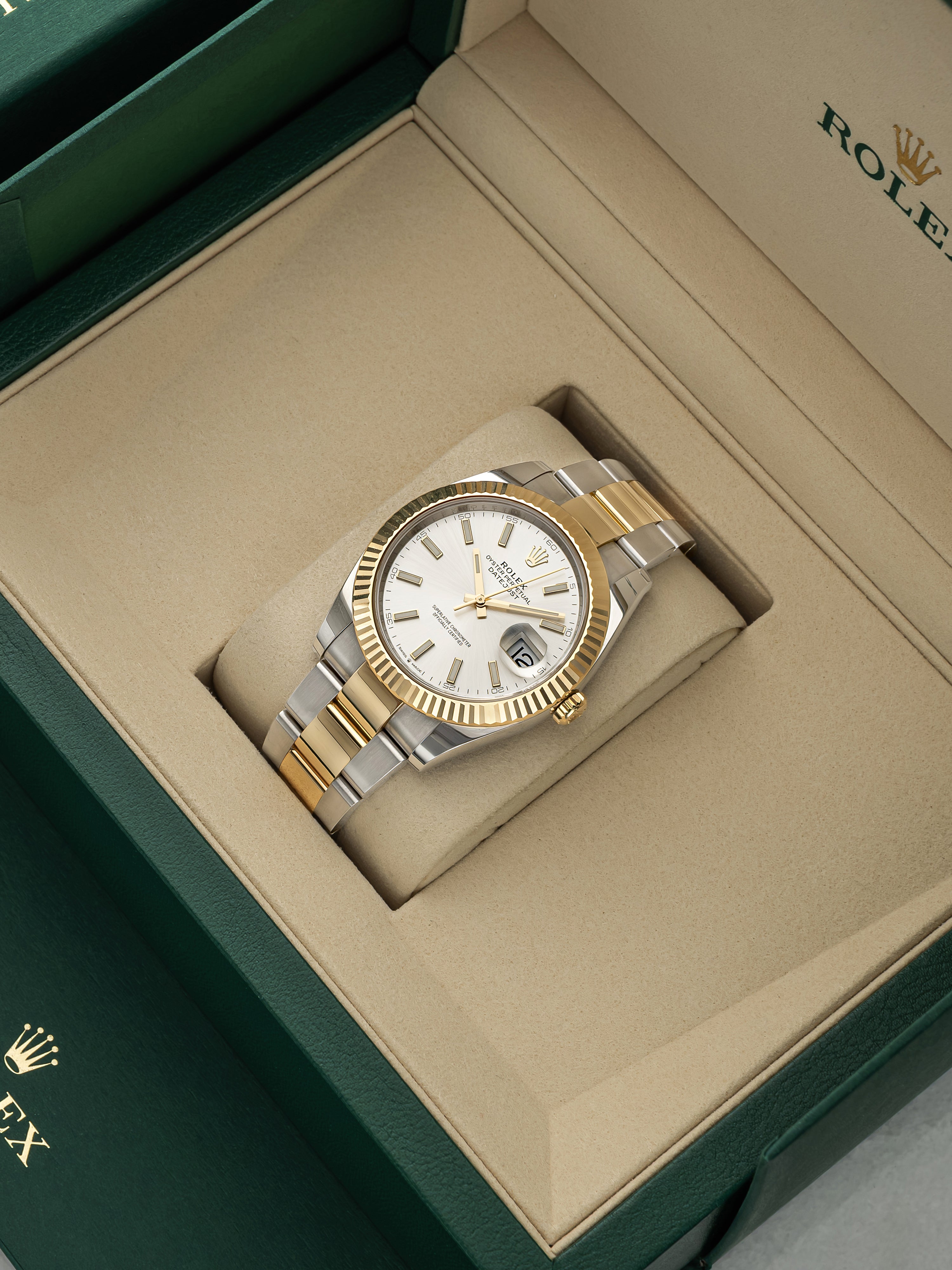 2025 Rolex Datejust 126333 Two-Tone Silver Sunburst Dial Automatic 41mm