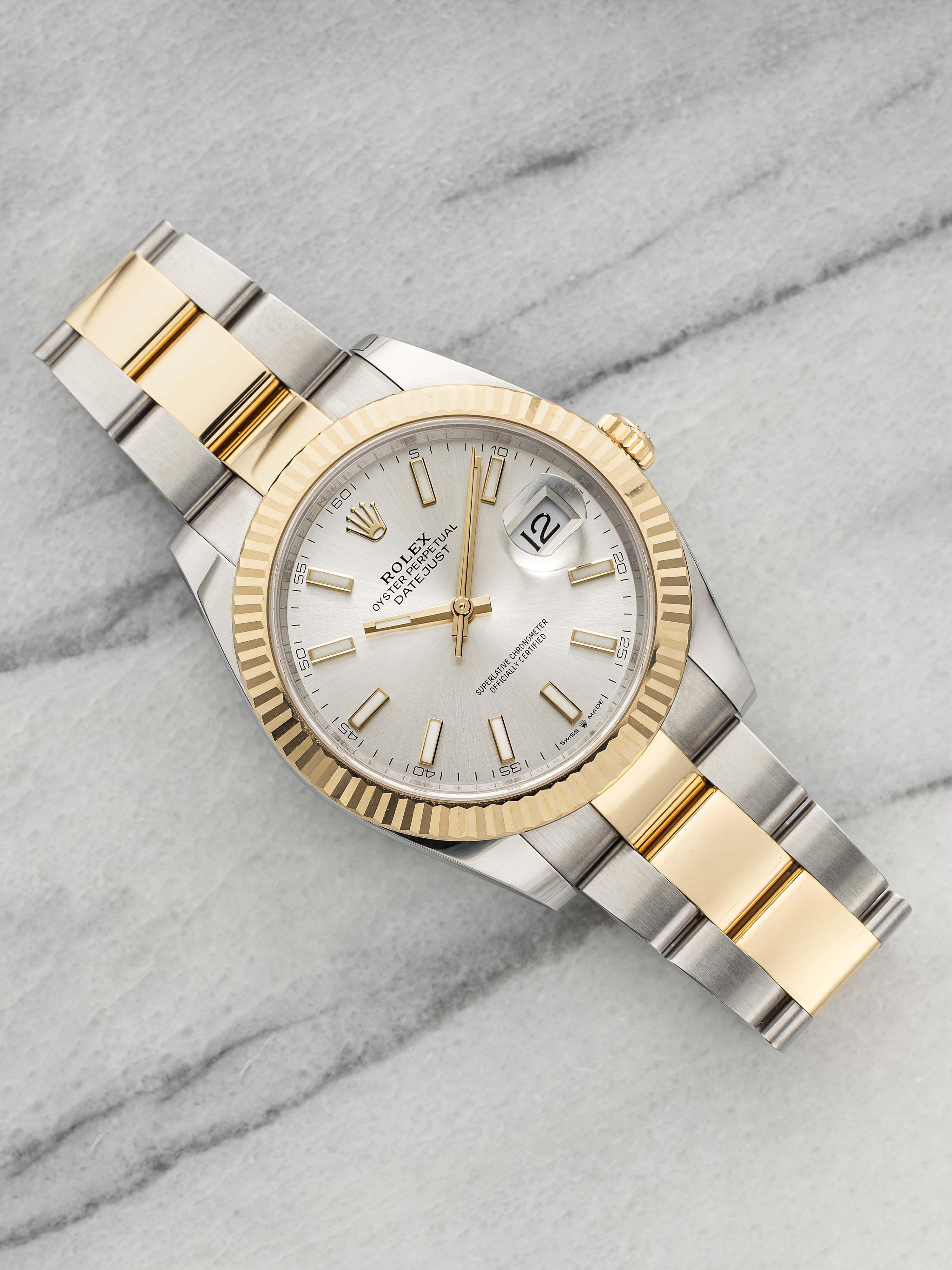 2025 Rolex Datejust 126333 Two-Tone Silver Sunburst Dial Automatic 41mm