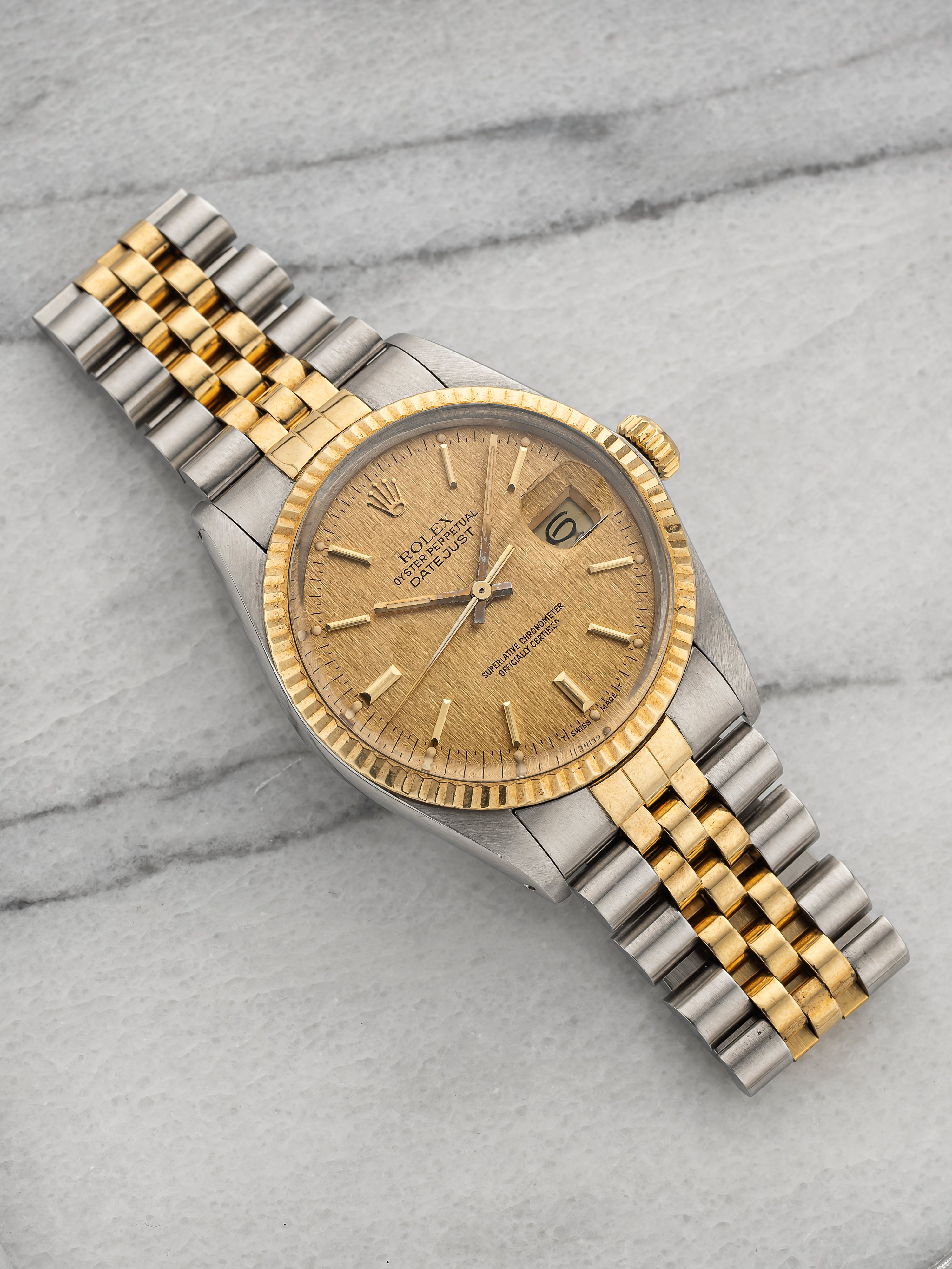 Rolex Datejust 16013 - Champagne Linen.