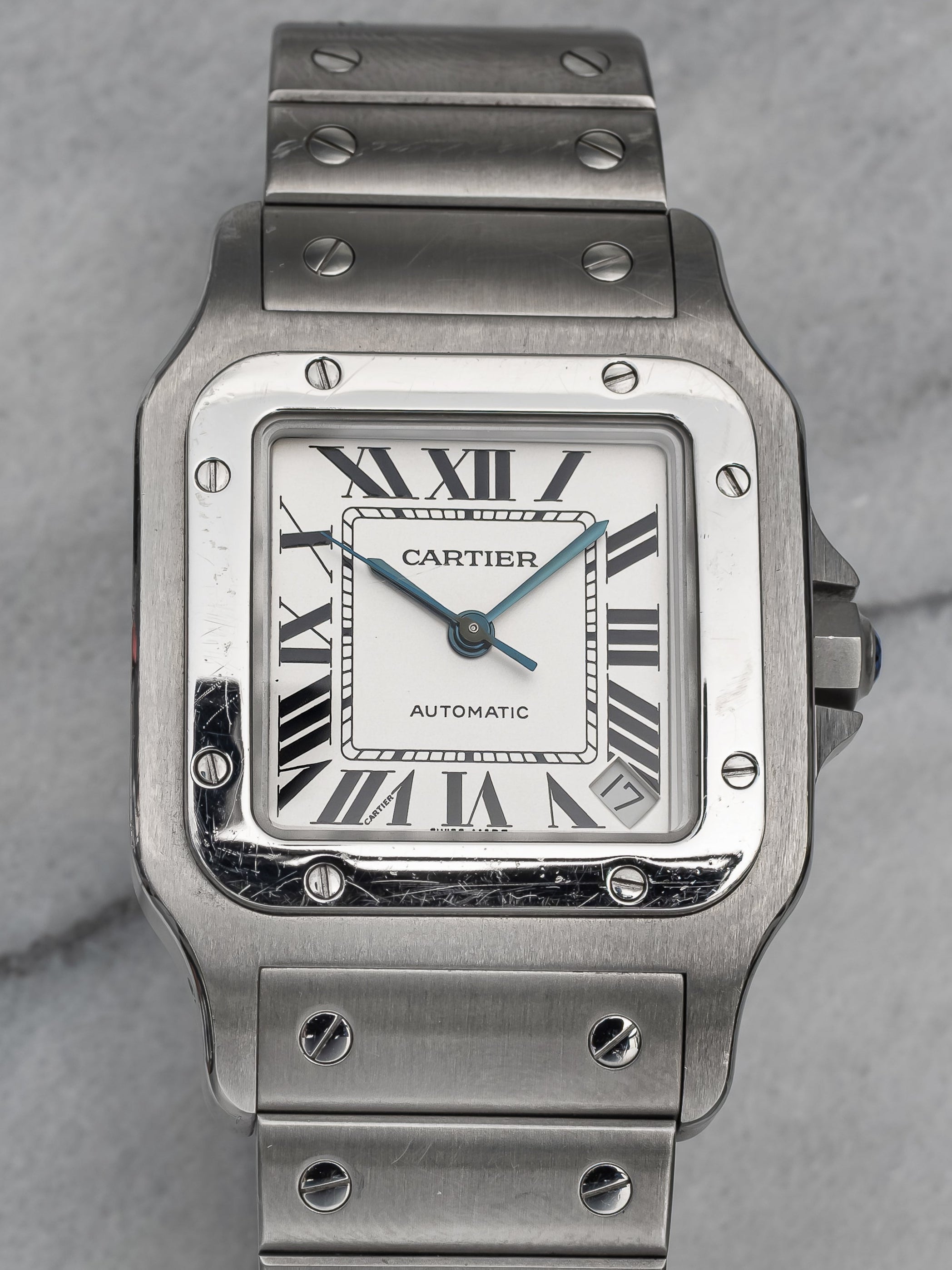 Cartier Santos 2823– White Roman Dial