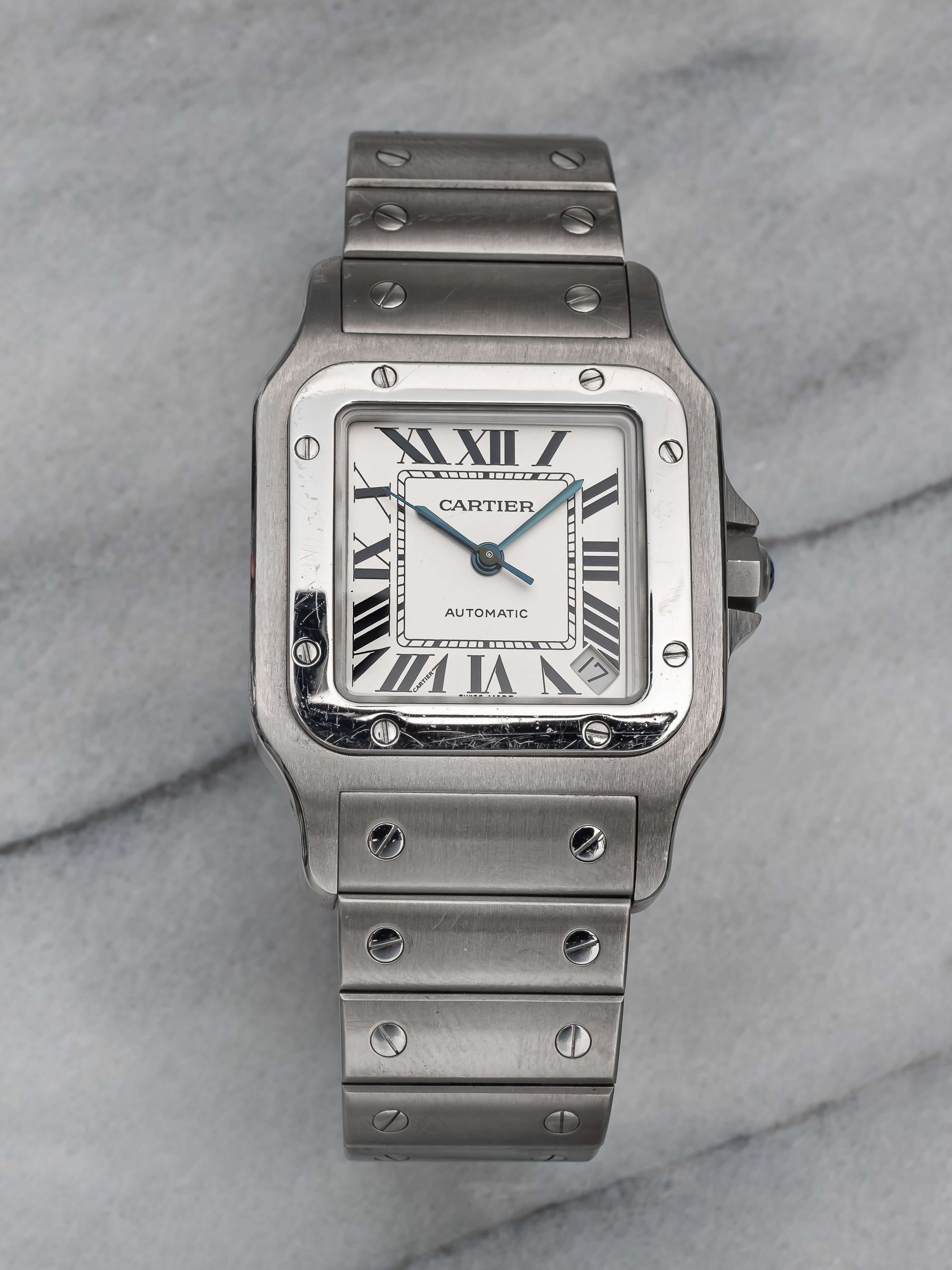 Cartier Santos 2823– White Roman Dial
