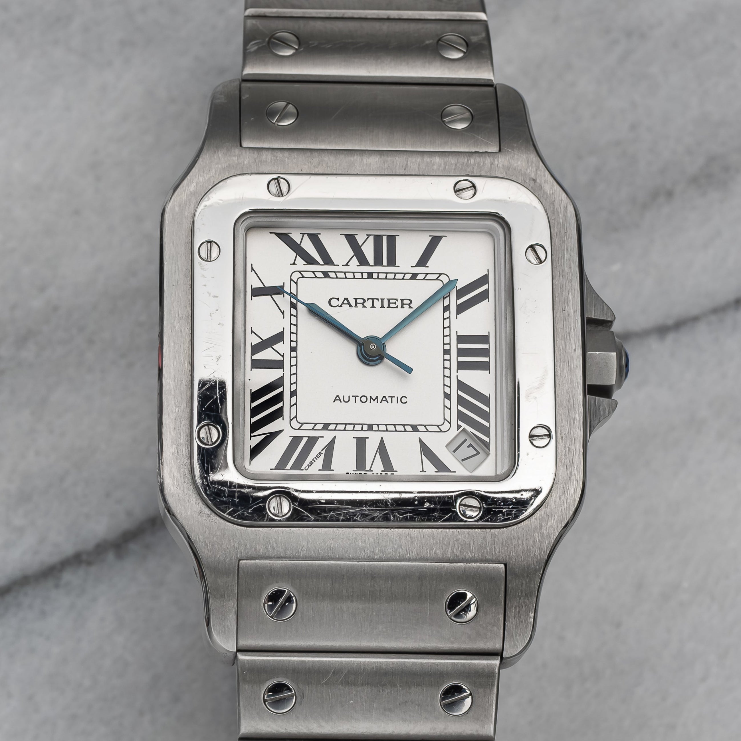Cartier Santos 2823– White Roman Dial