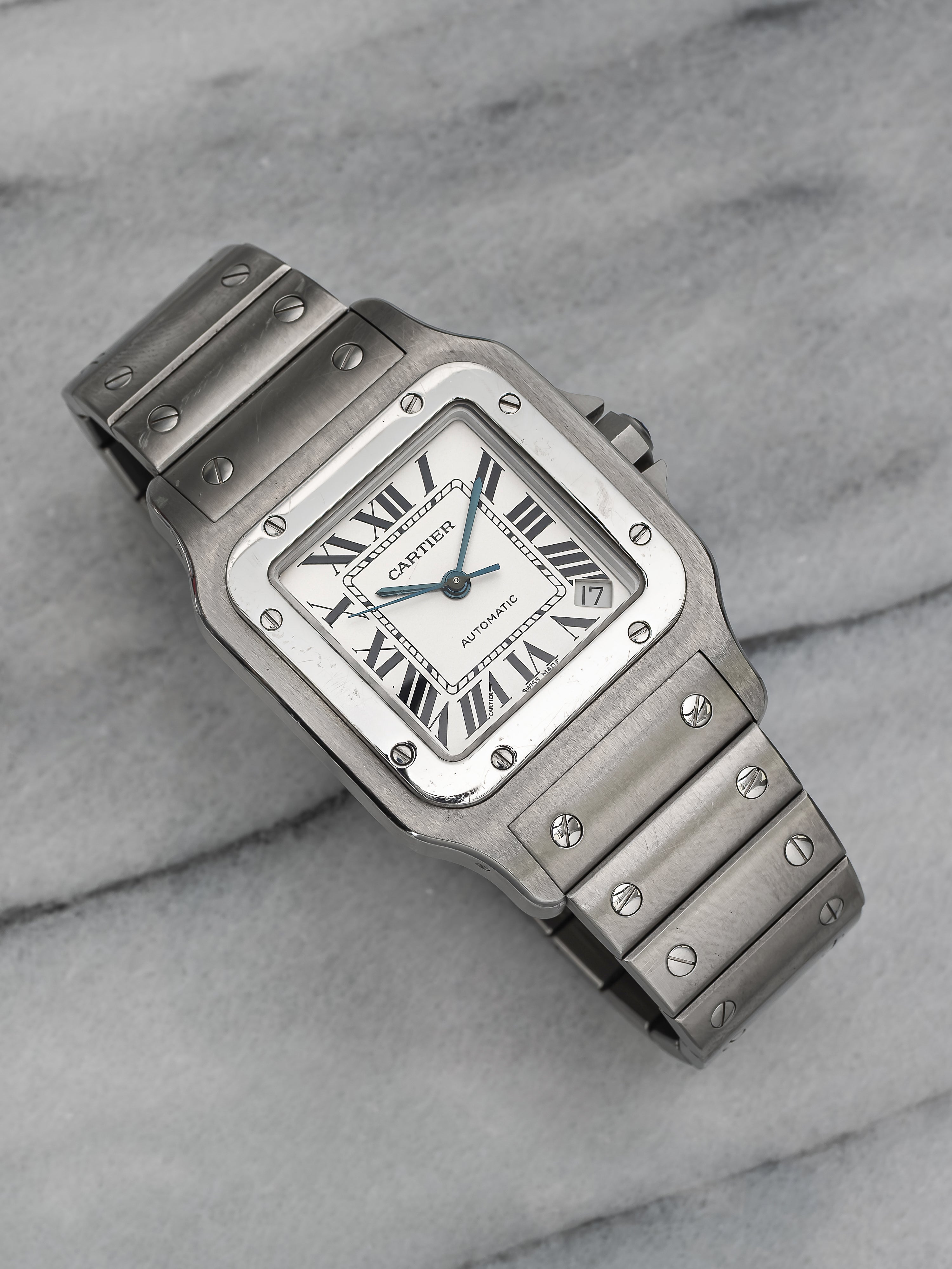Cartier Santos 2823– White Roman Dial