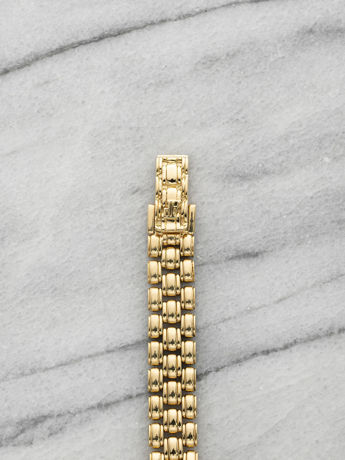 Vintage 1990s Audemars Piguet 66261BA 18K YG Champagne Diamond Dial Quartz 17mm