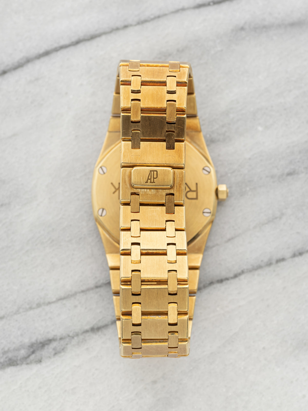 Vintage 1980s Audemars Piguet Royal Oak 56143BA 18K YG Champagne Diamond 33mm
