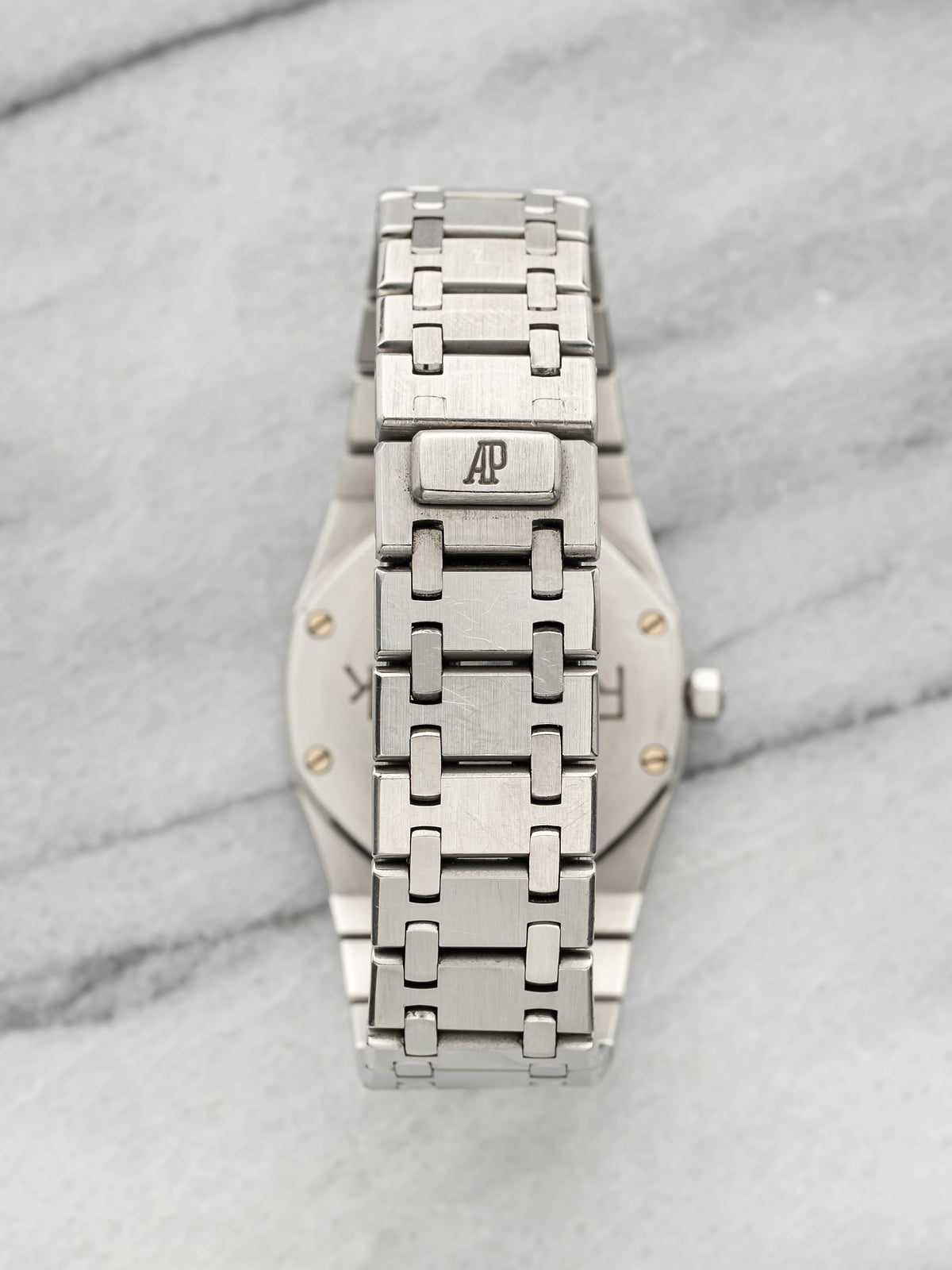 Vintage 1980s Audemars Piguet Royal Oak 56303ST Steel Black Dial Quartz 33mm