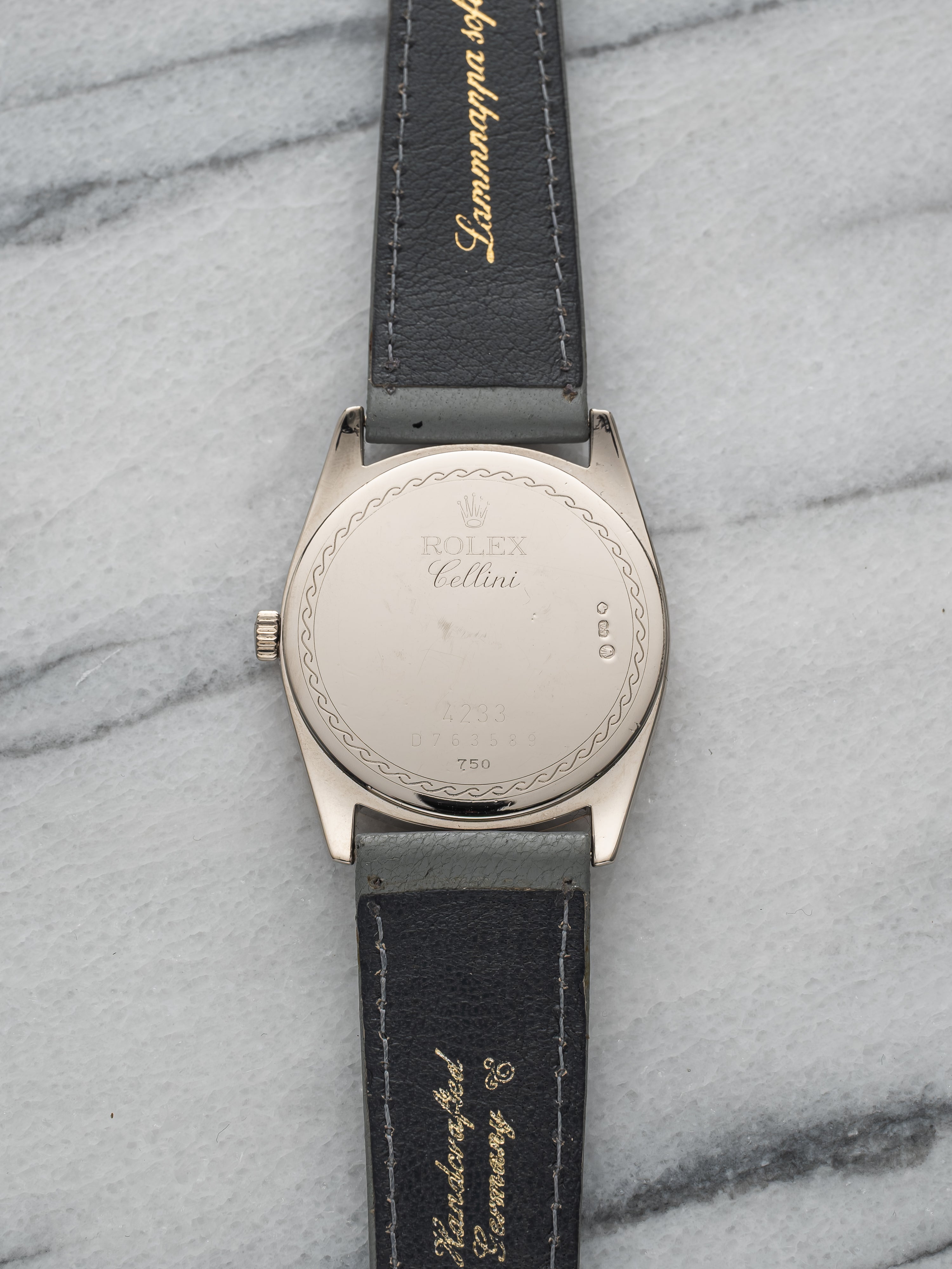 Rolex Cellini 4233 - Black Arabic Dial.