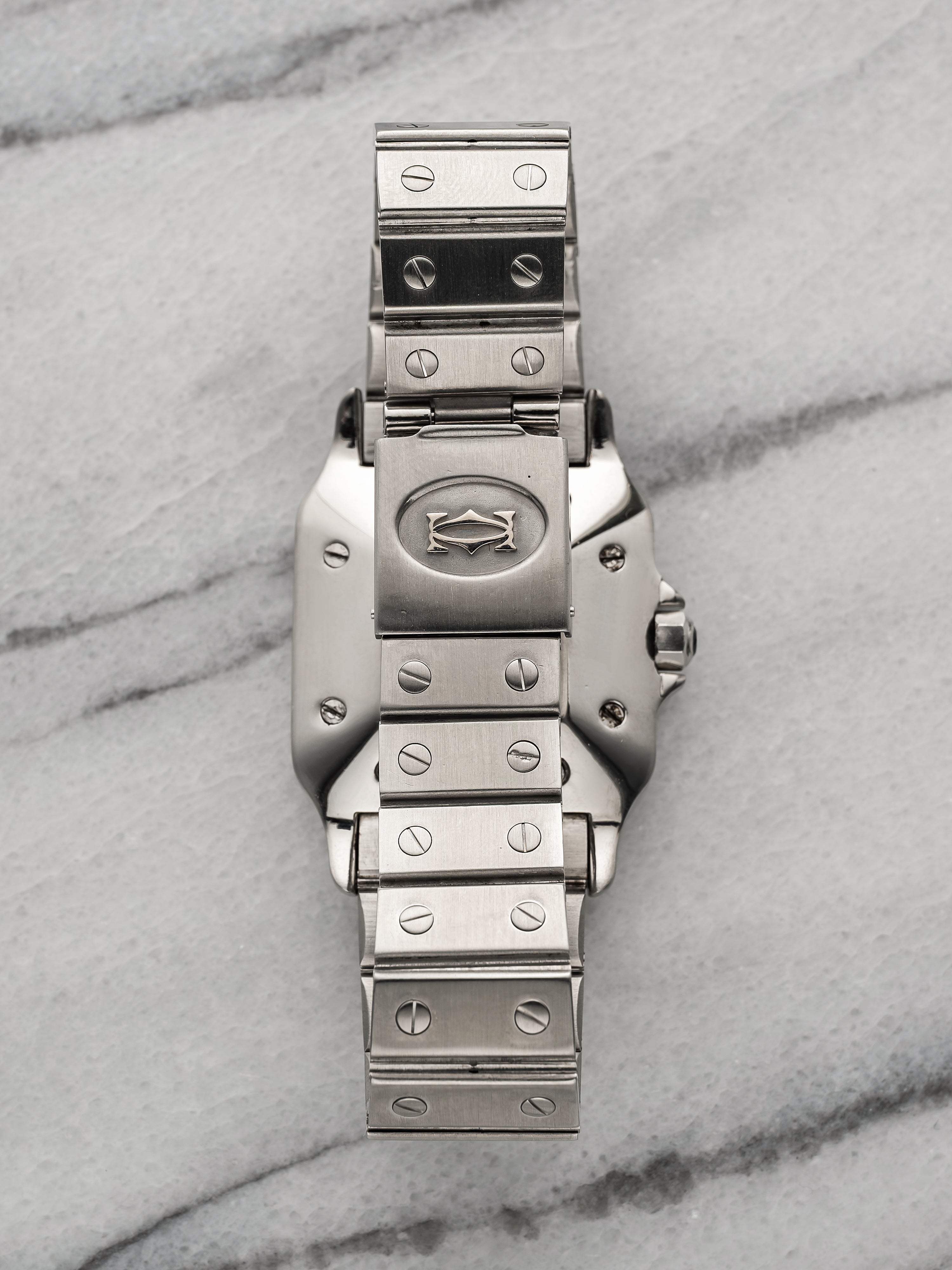 Cartier Santos 2960 - White Roman Dial.