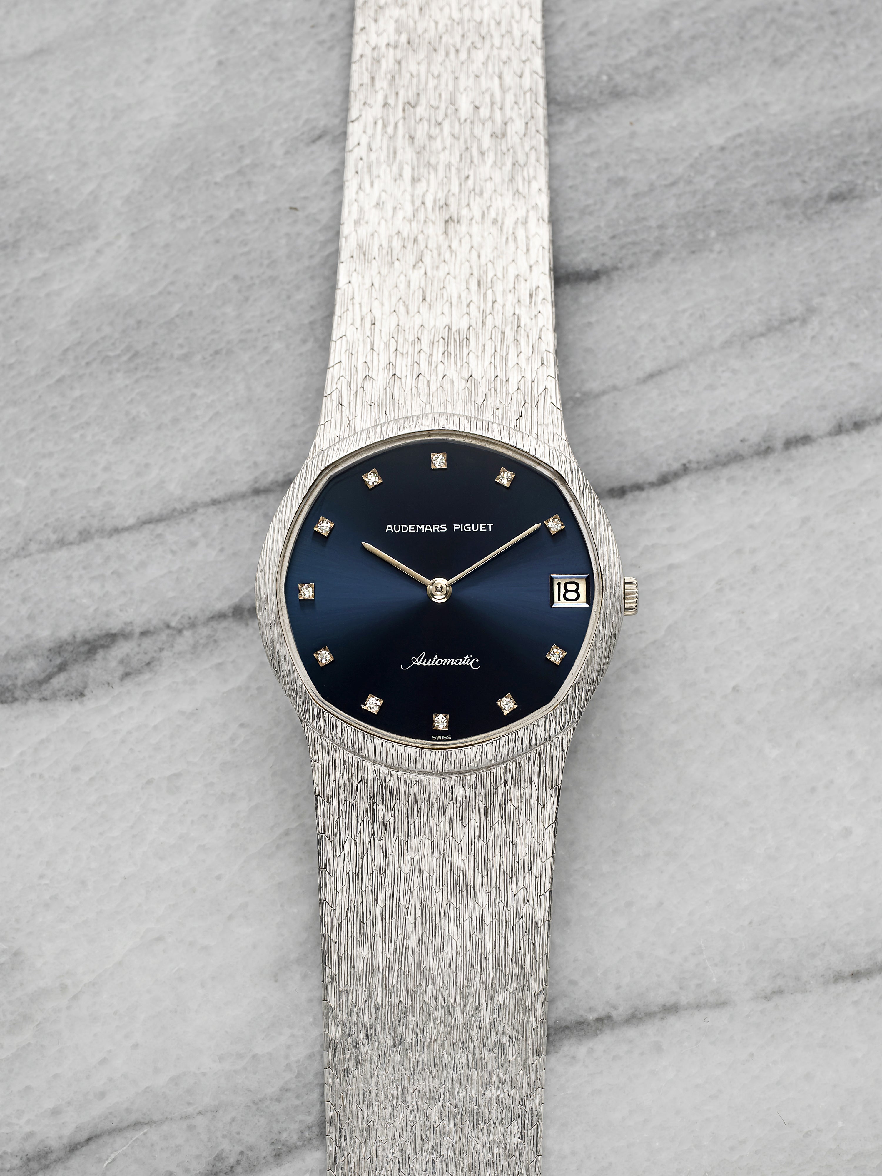 Audemars Piguet 5388 - Integrated WG Blue Sunburst Dial