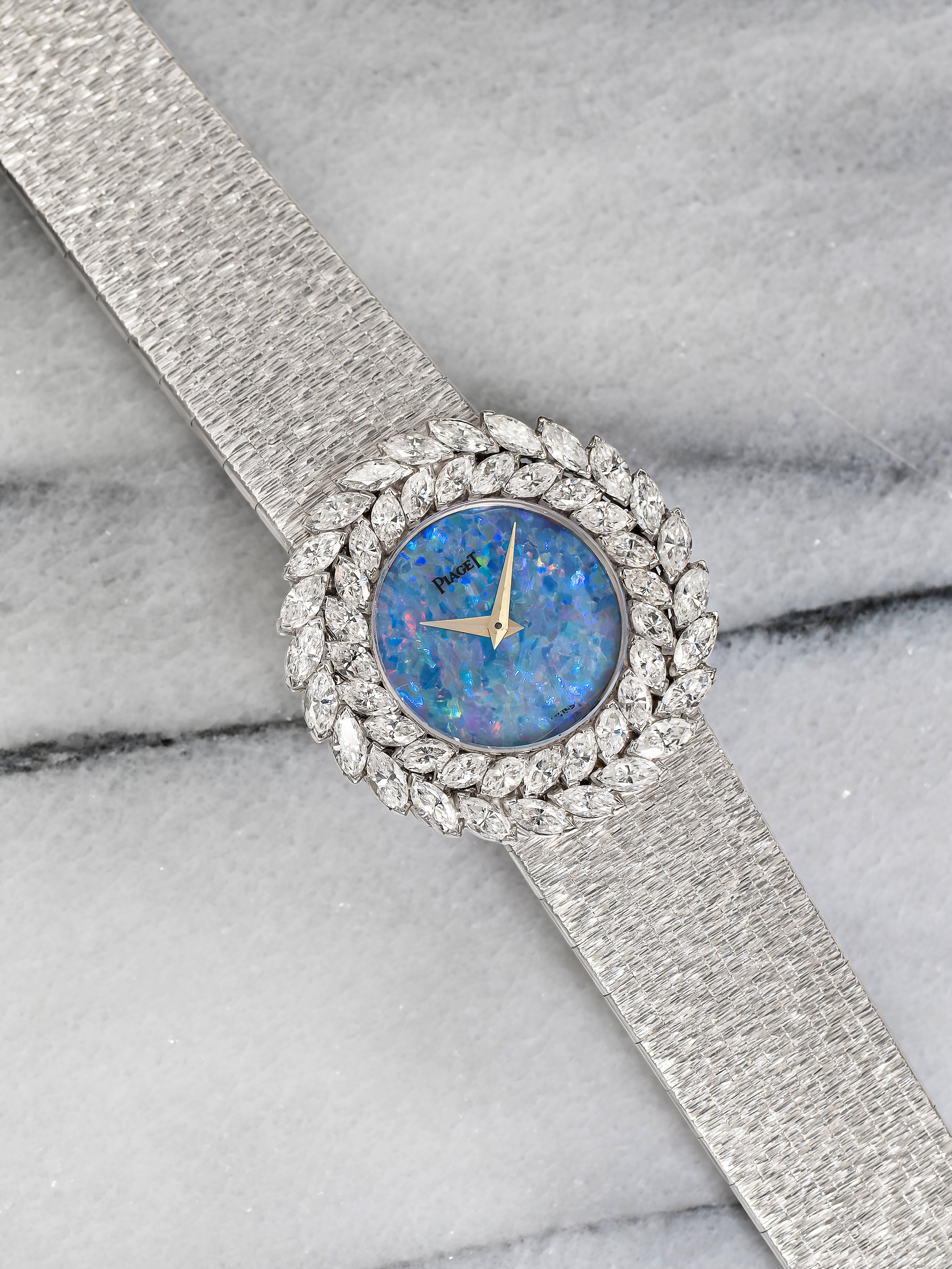Piaget 9165 - Opal Dial & Diamond Marquis