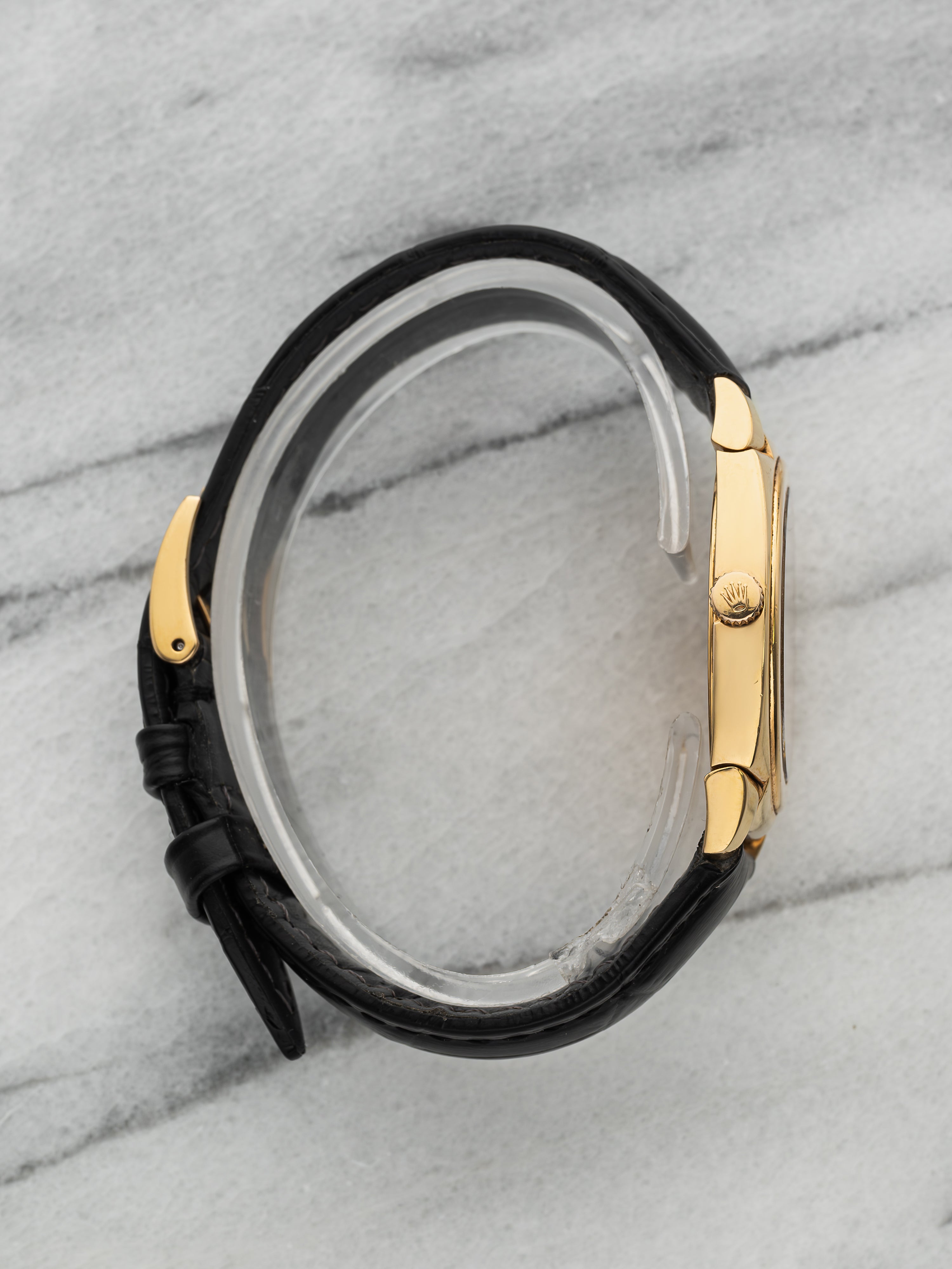 1999 Rolex Cellini Cestello 5320/8 – 18K Yellow Gold Grey Sunburst Dial