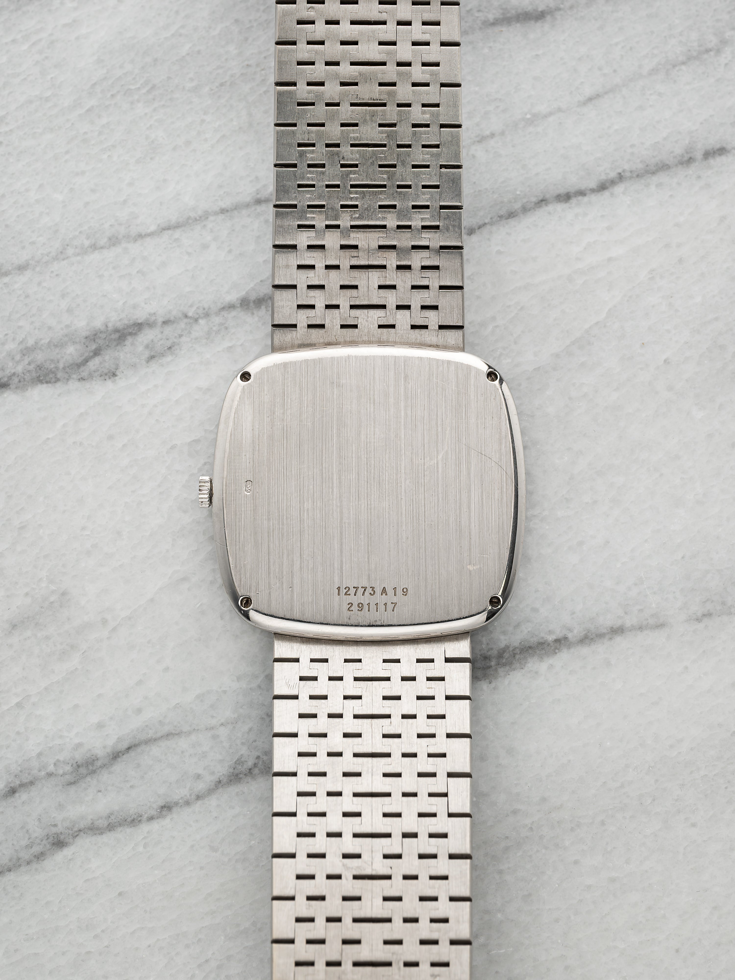 Piaget 12773 A 19 – 18K White Gold Integrated Ruby Indices