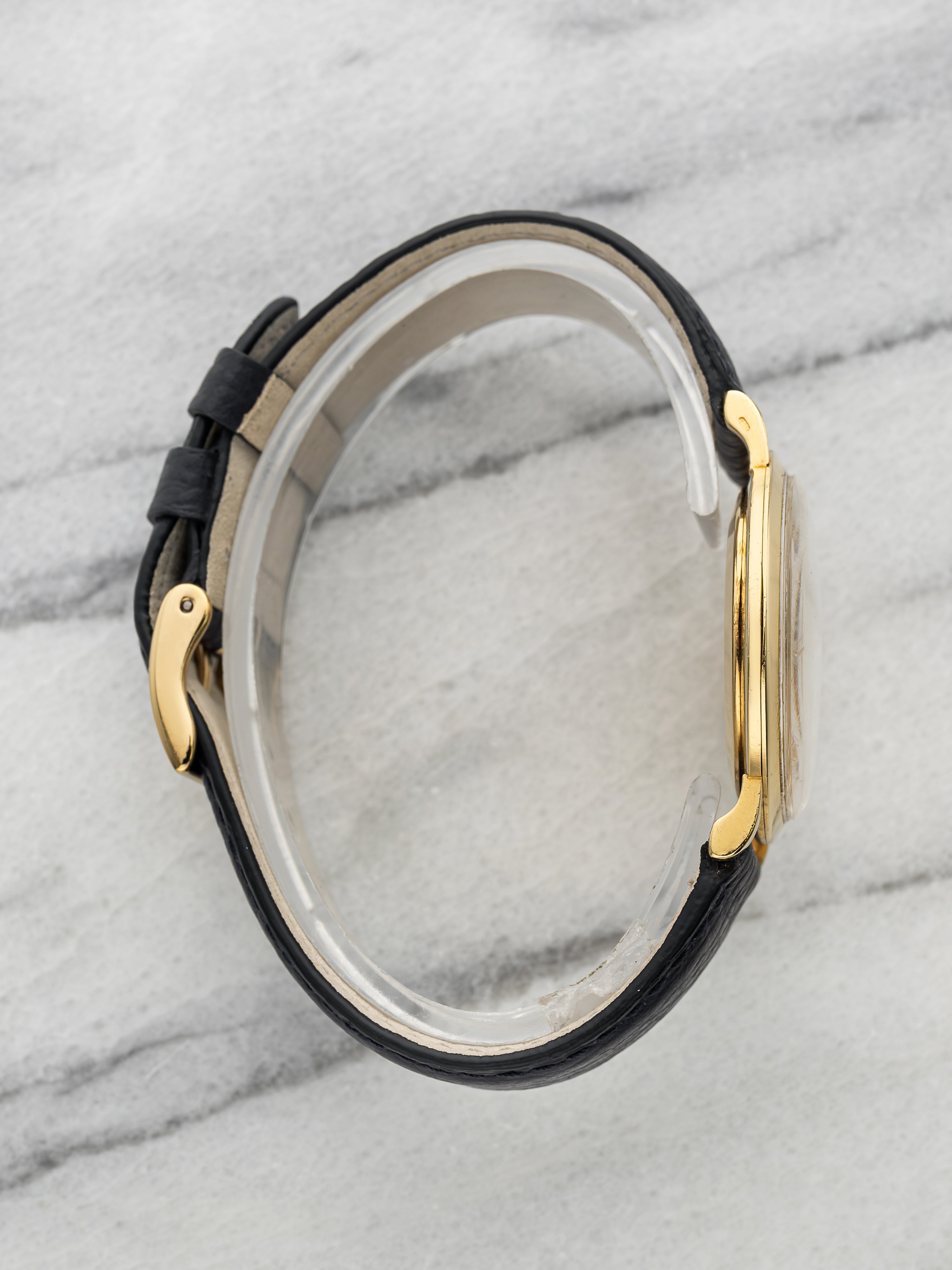 Movado Manual Wind – 18K Yellow Gold Stamped Gold Dial