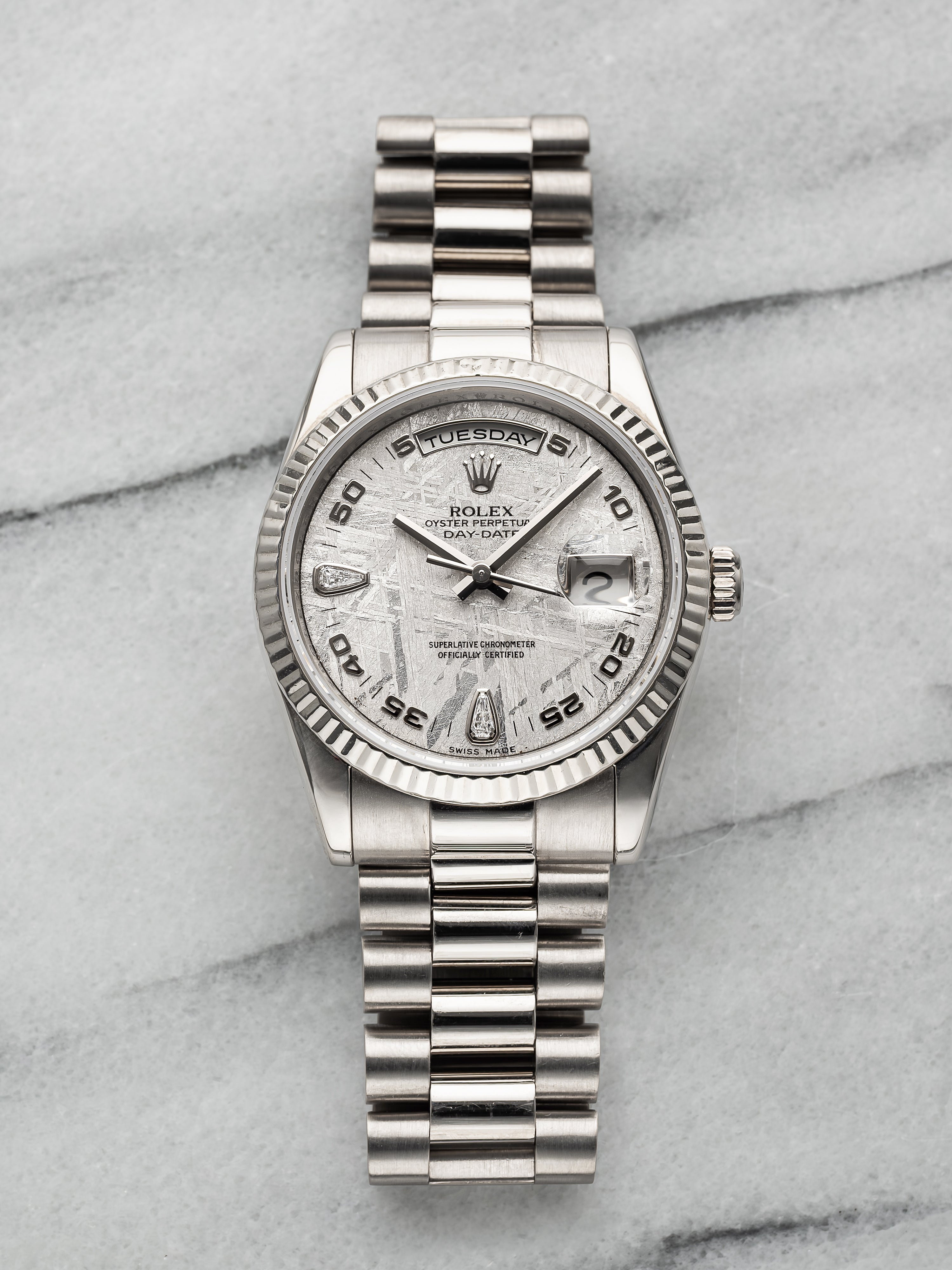 Rolex Daydate 118239 - Meteorite Diamond Dial