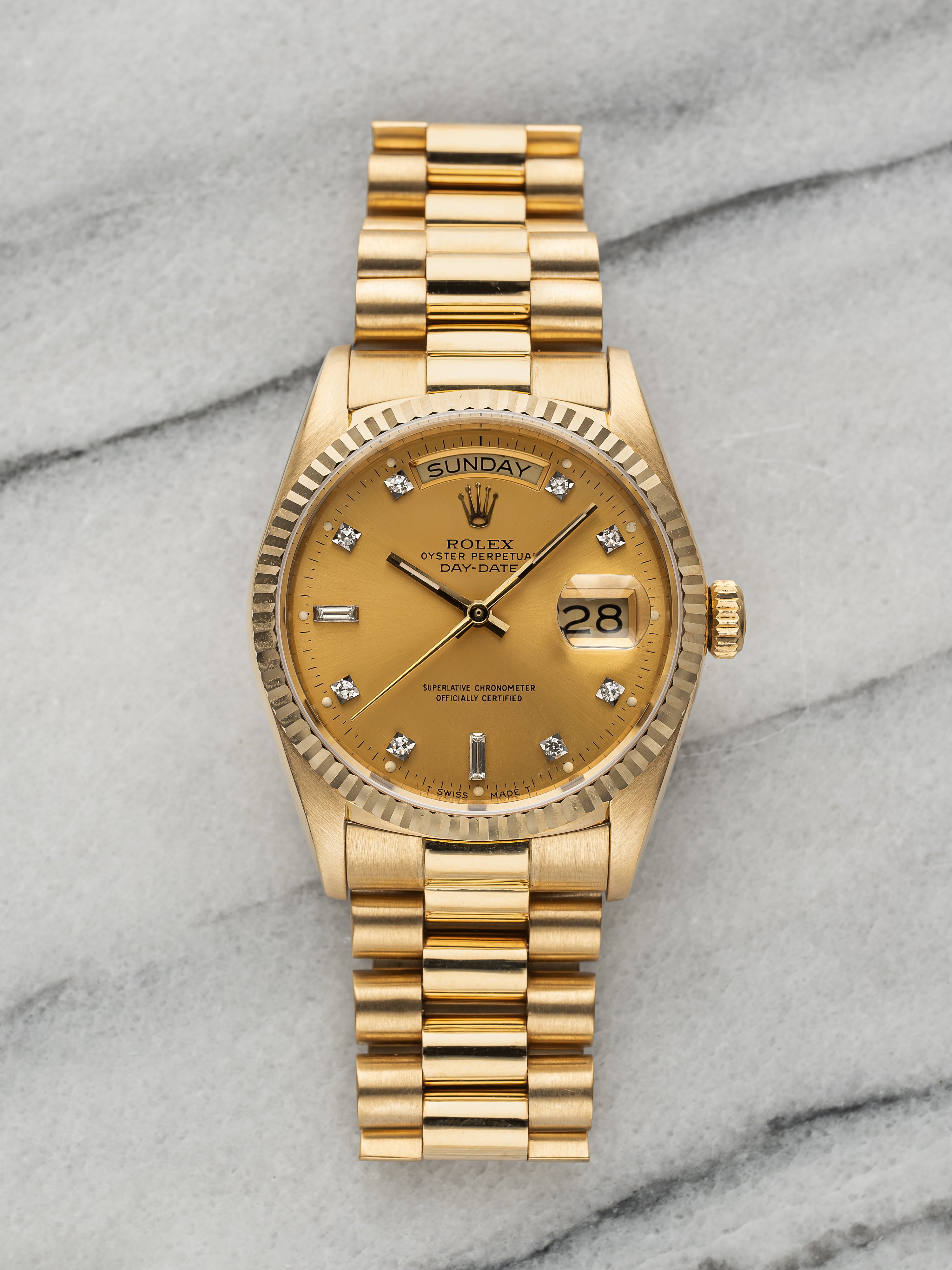 Rolex Daydate 18238 - Diamond dial