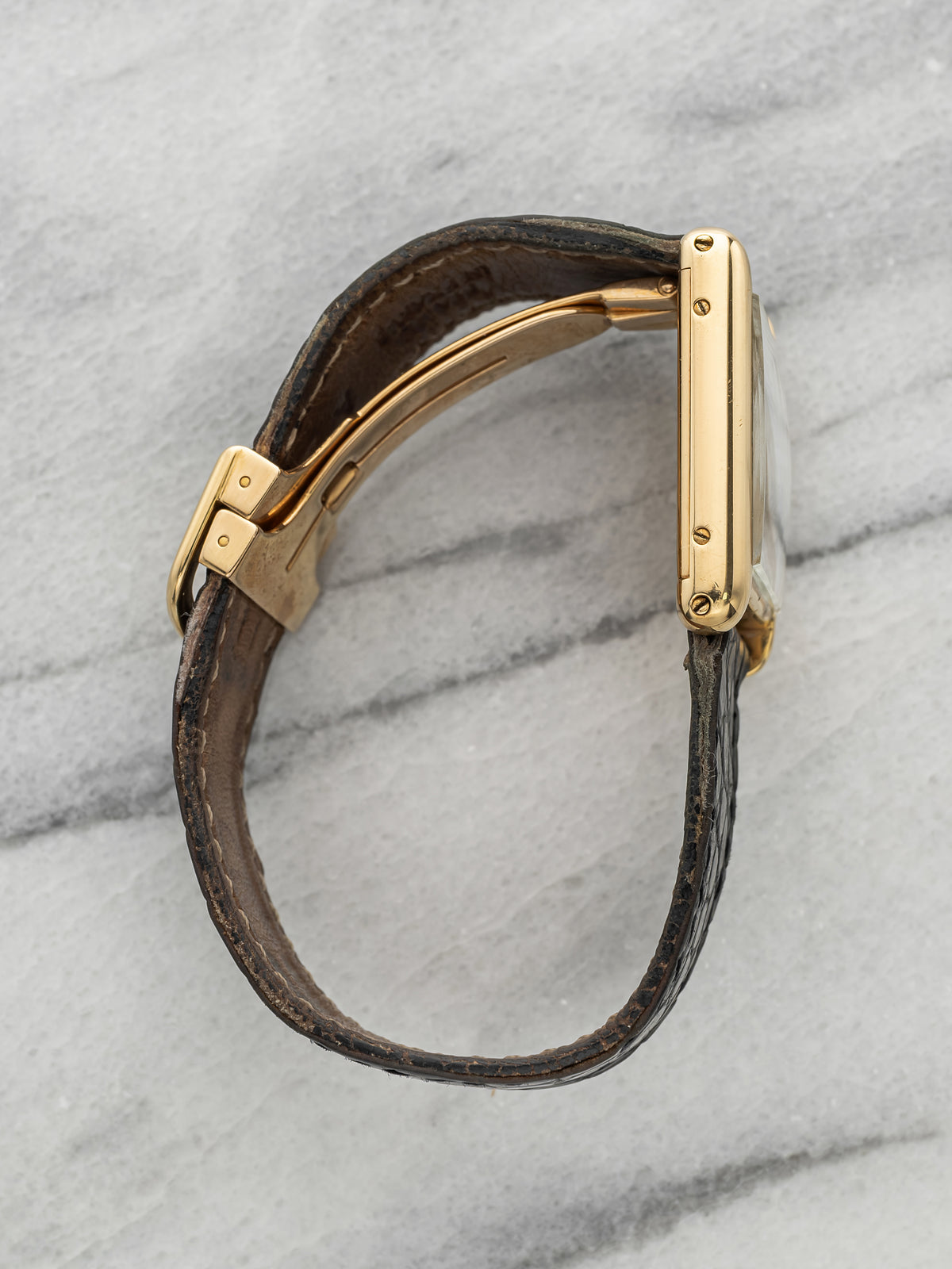 Cartier Lady Tank 6711 - 18K Yellow Gold Paris Dial