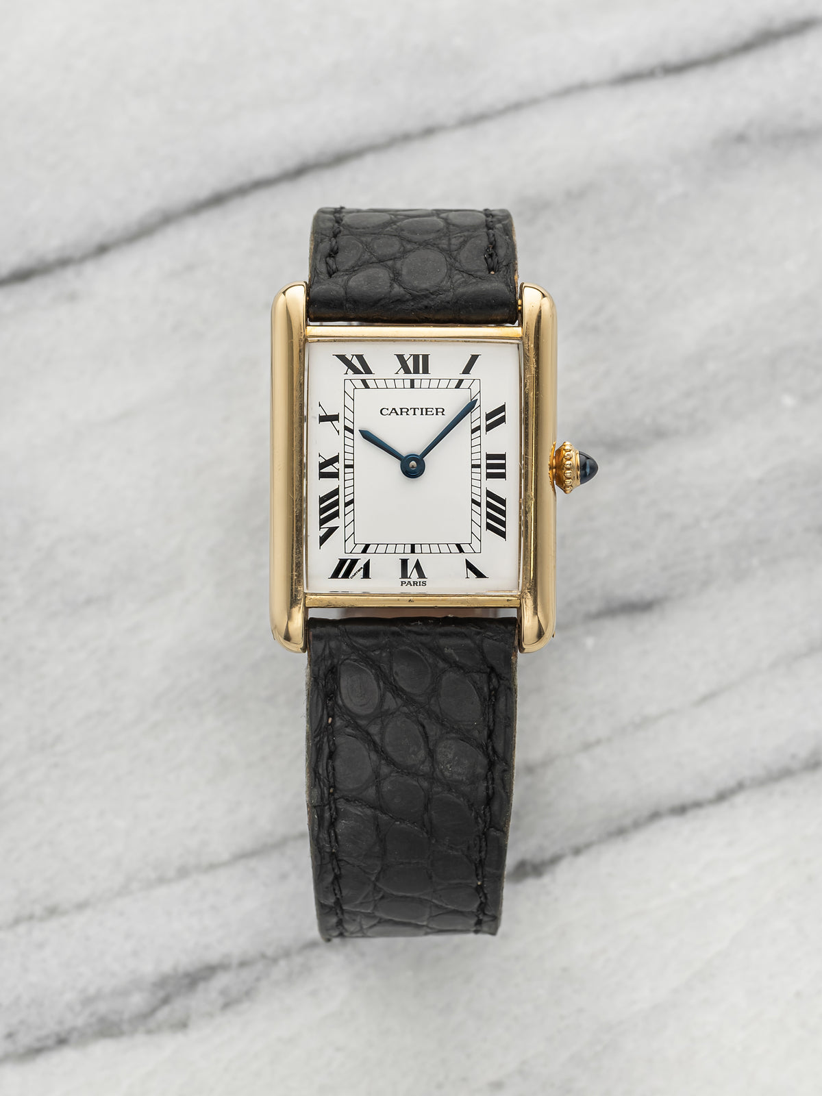 Cartier Lady Tank 6711 - 18K Yellow Gold Paris Dial