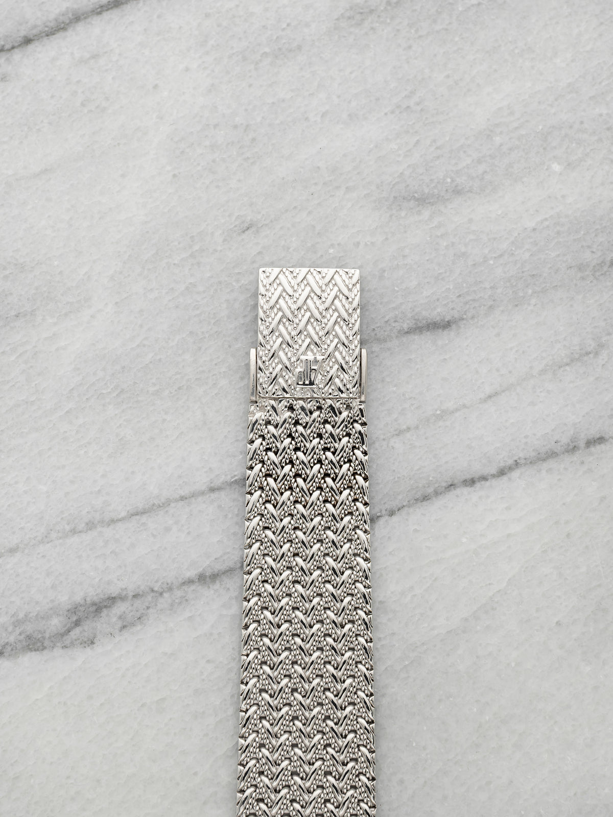 2000s Audemars Piguet Ellipse 14647BC 18K White Gold Silver Diamond Manual 29mm