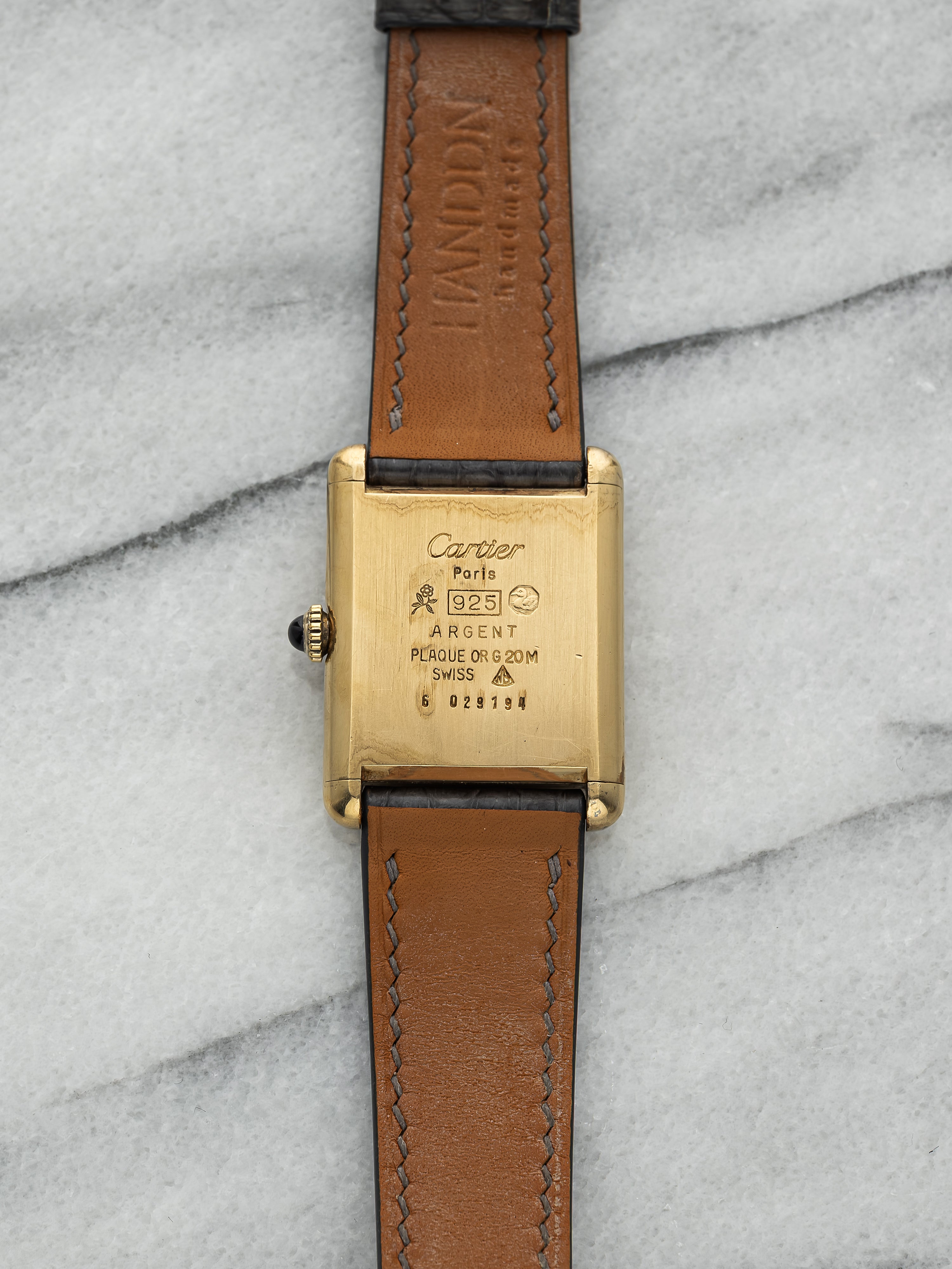Cartier Tank - No-Marker Lemon Dial
