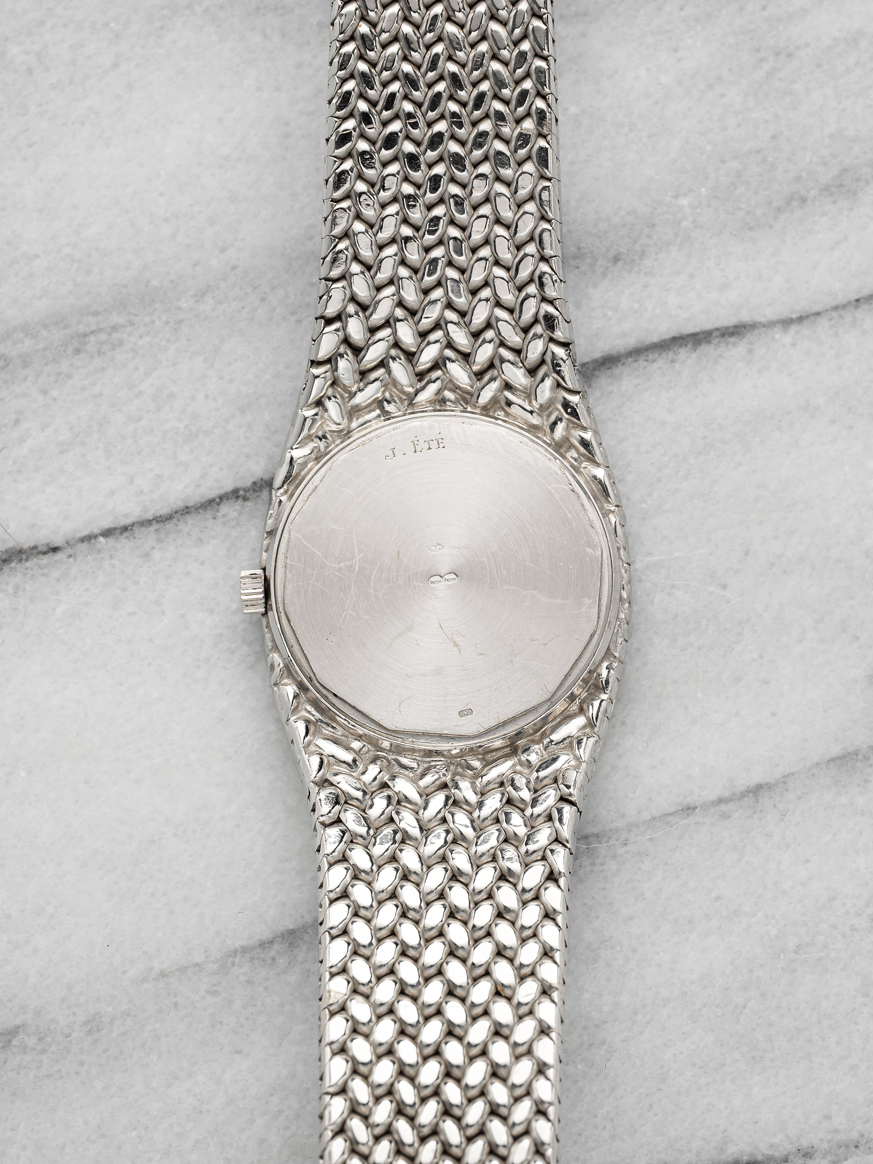 Vintage 1980s Audemars Piguet Cobra 5403 18K WG Blue Diamond Dial Auto 35mm