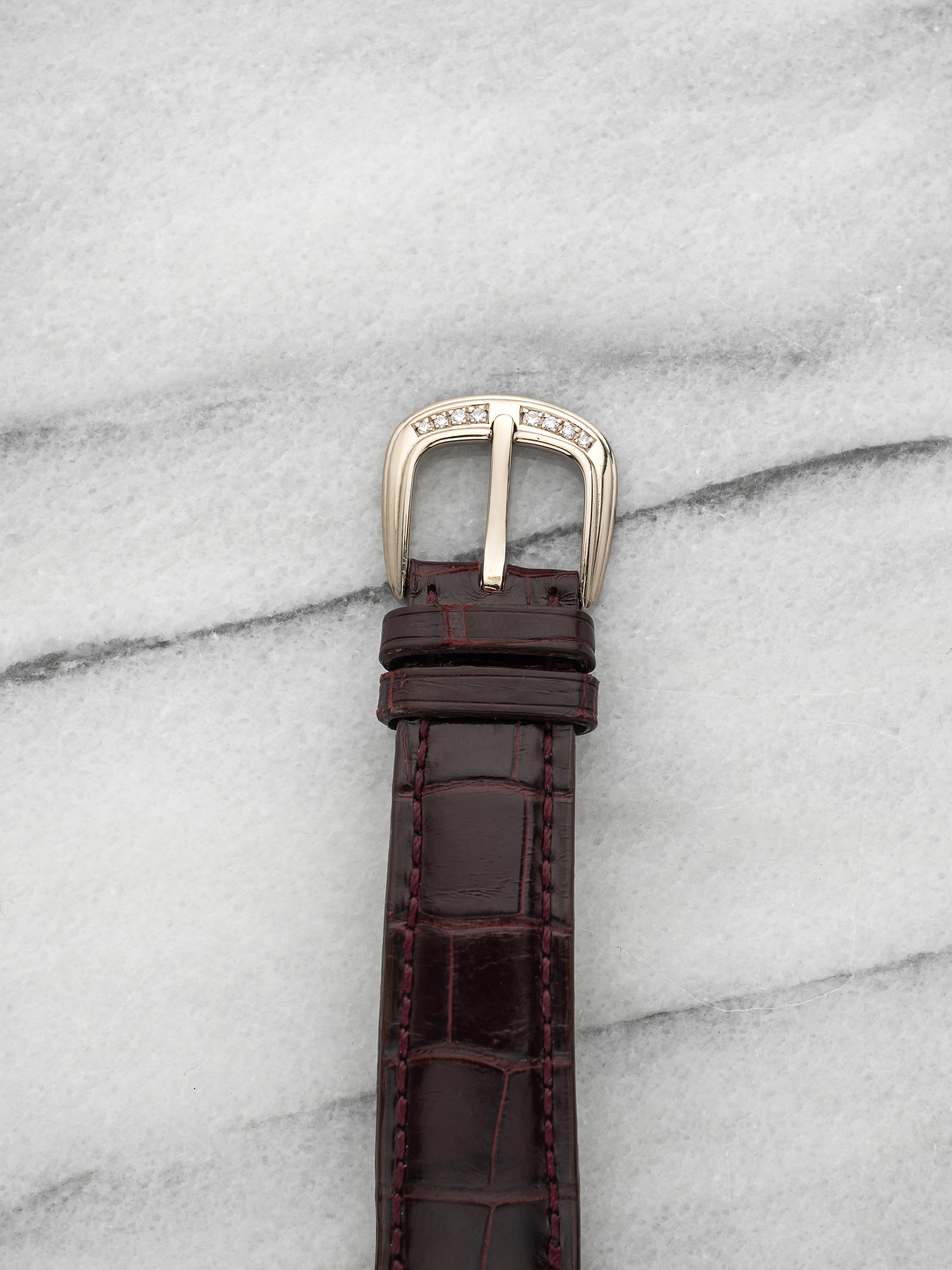 Vintage 1990s Franck Muller Cintree Curvex 7501 CC BAG Diamond Dial Manual 30mm