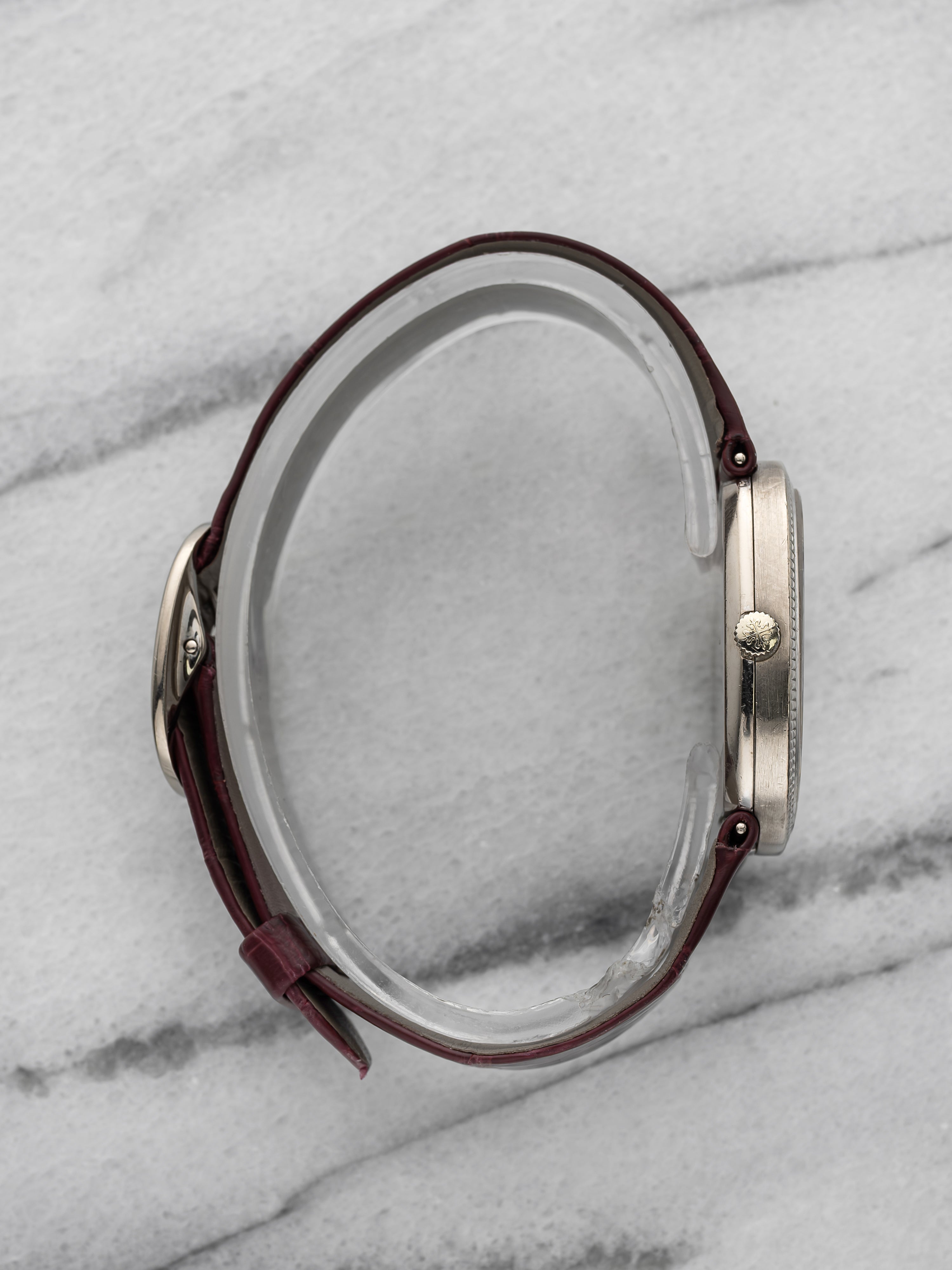 Patek Philippe Ellipse 3989 - 18K White Gold White Roman Dial