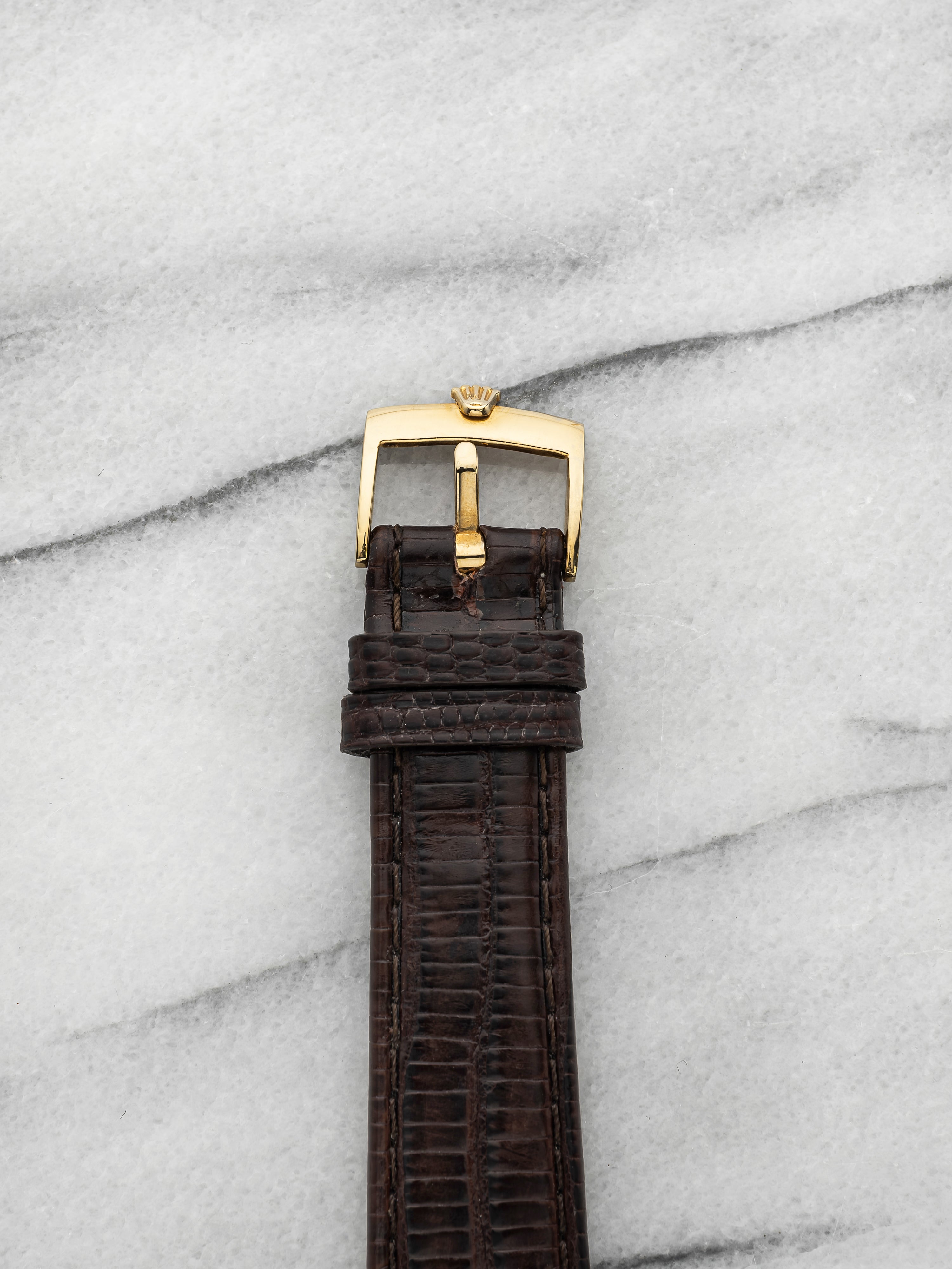 Vintage 1976 Rolex Cellini 4135 18K Yellow Gold Champagne Dial Manual 27mm