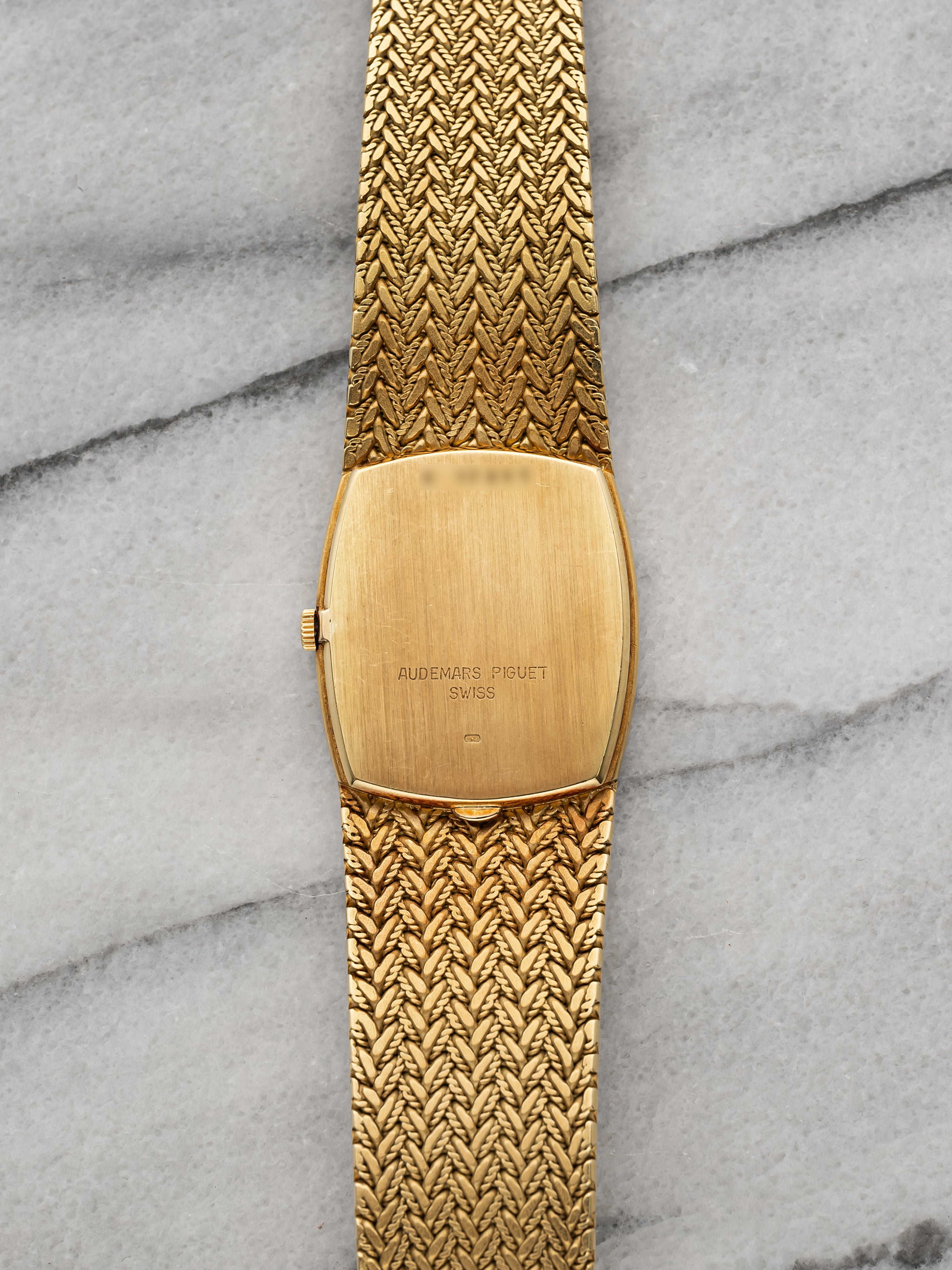 Audemars Piguet Cobra 4239BA - 18K Yellow Gold Pave Diamond Pattern Dial