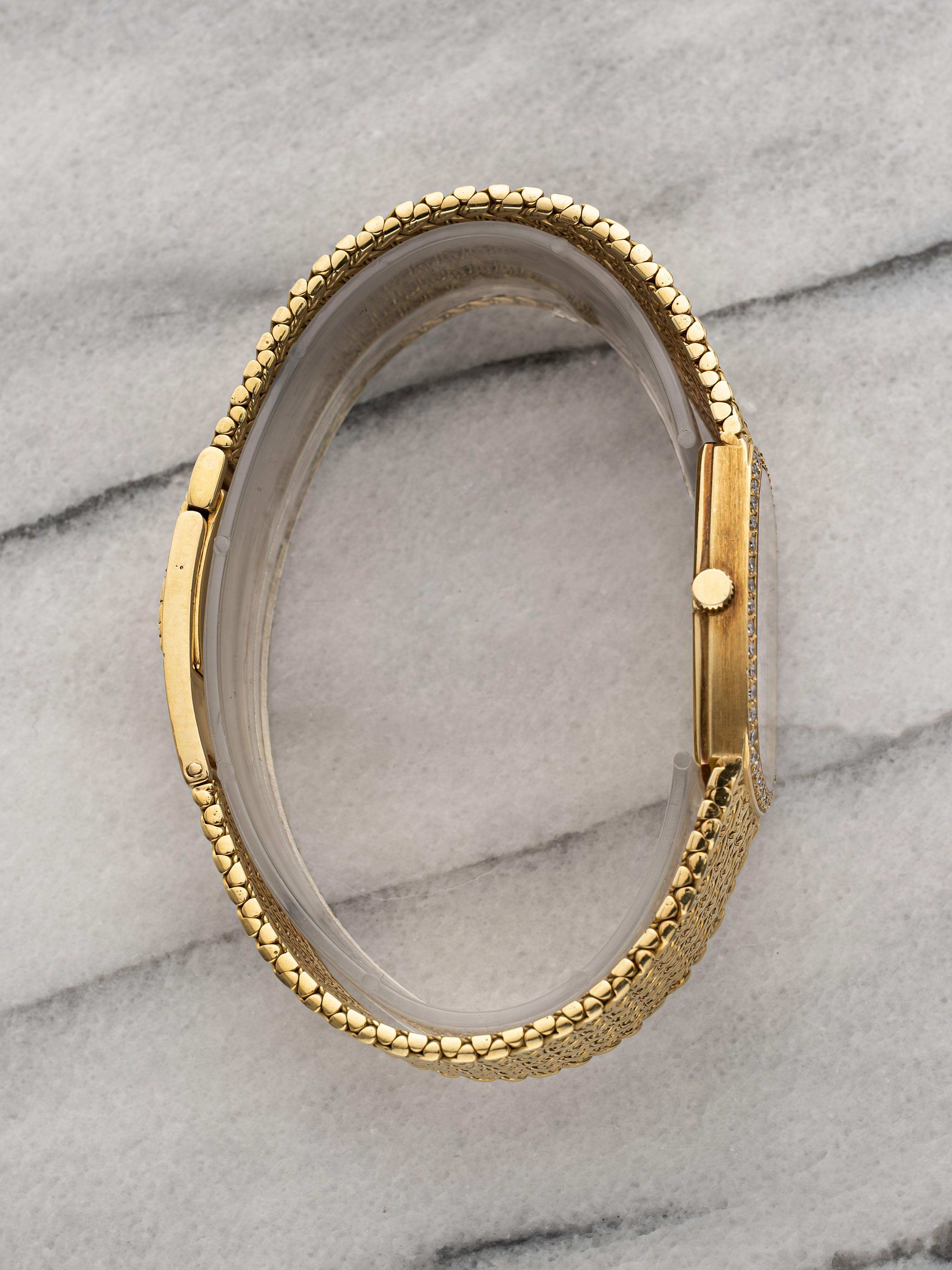 Audemars Piguet Cobra 4239BA - 18K Yellow Gold Pave Diamond Pattern Dial