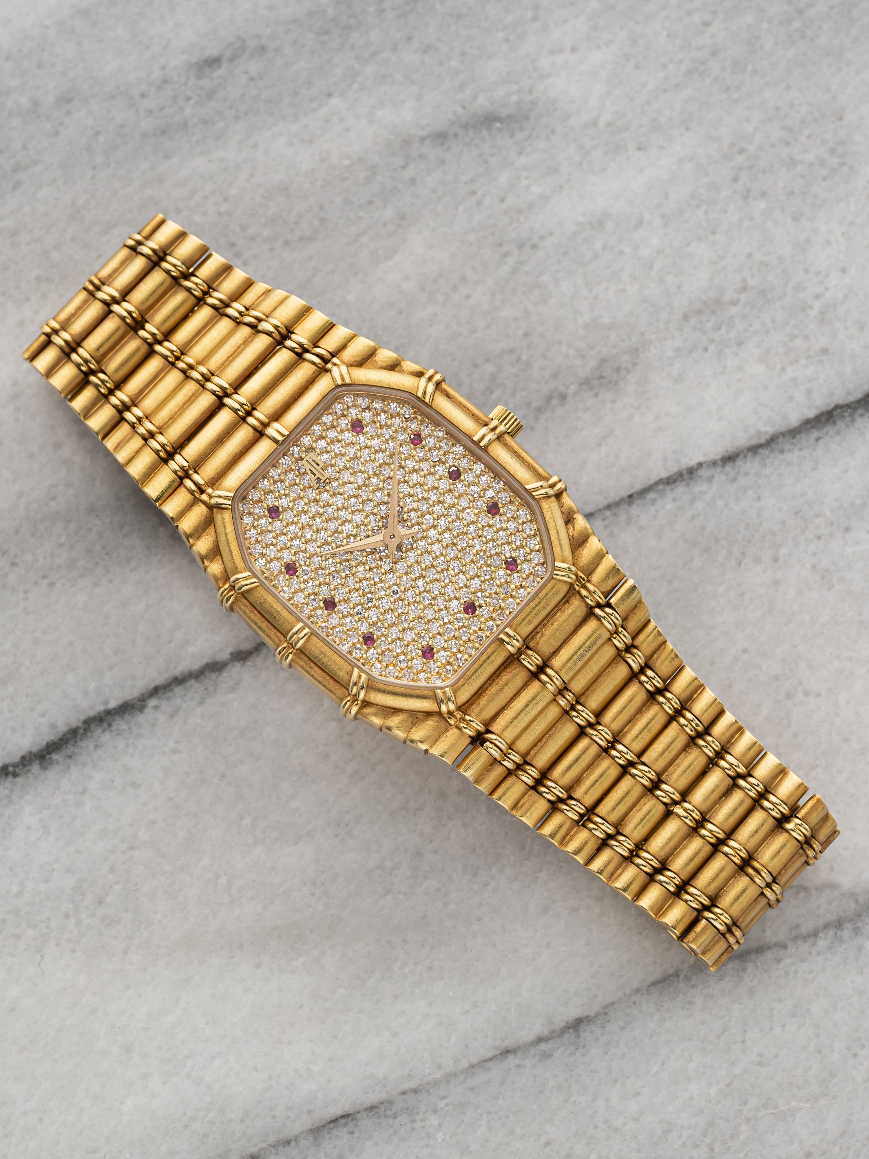Audemars Piguet Bamboo - Ruby & Pave Diamond Dial