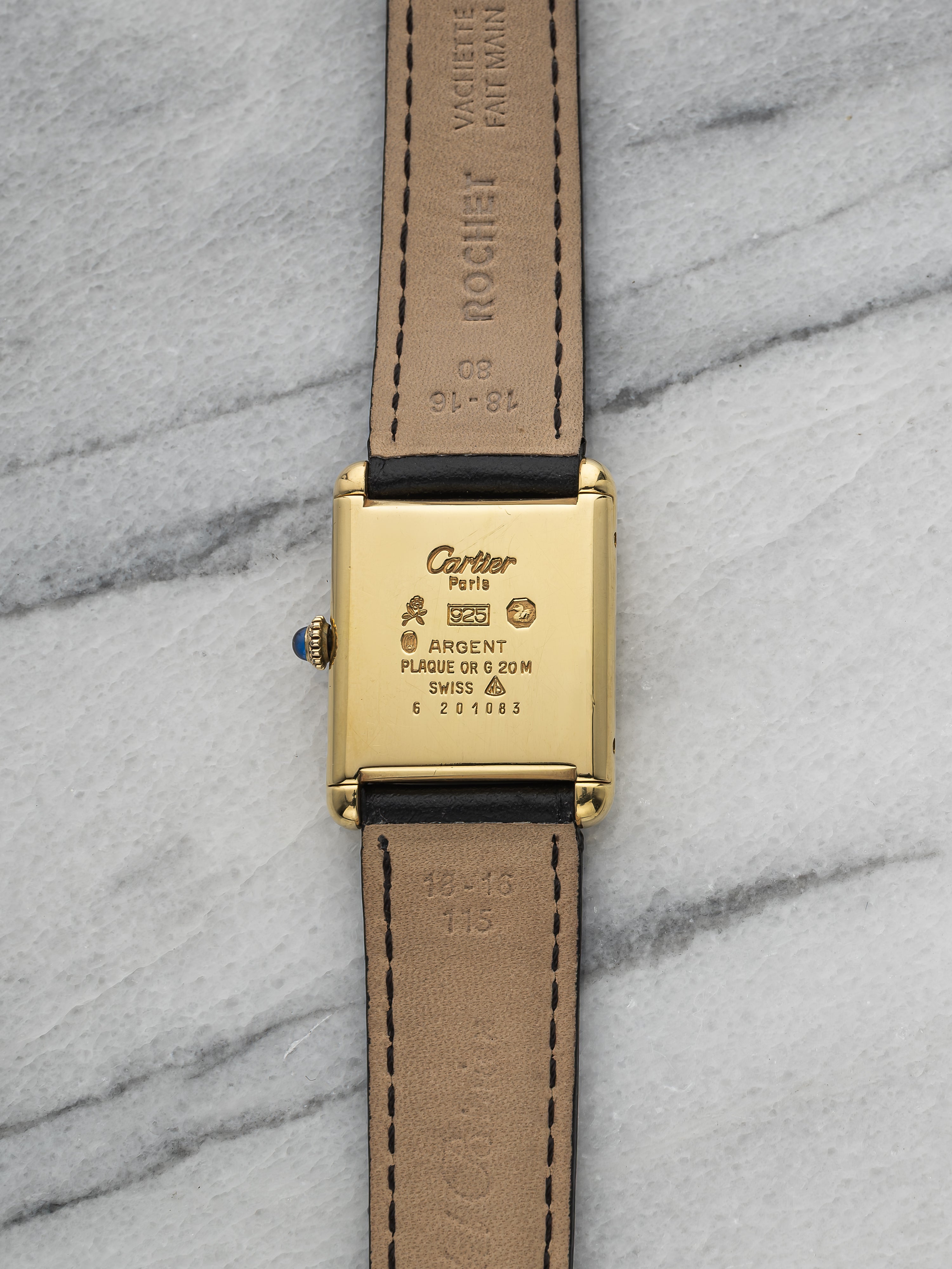 Cartier Tank – Black Roman Dial