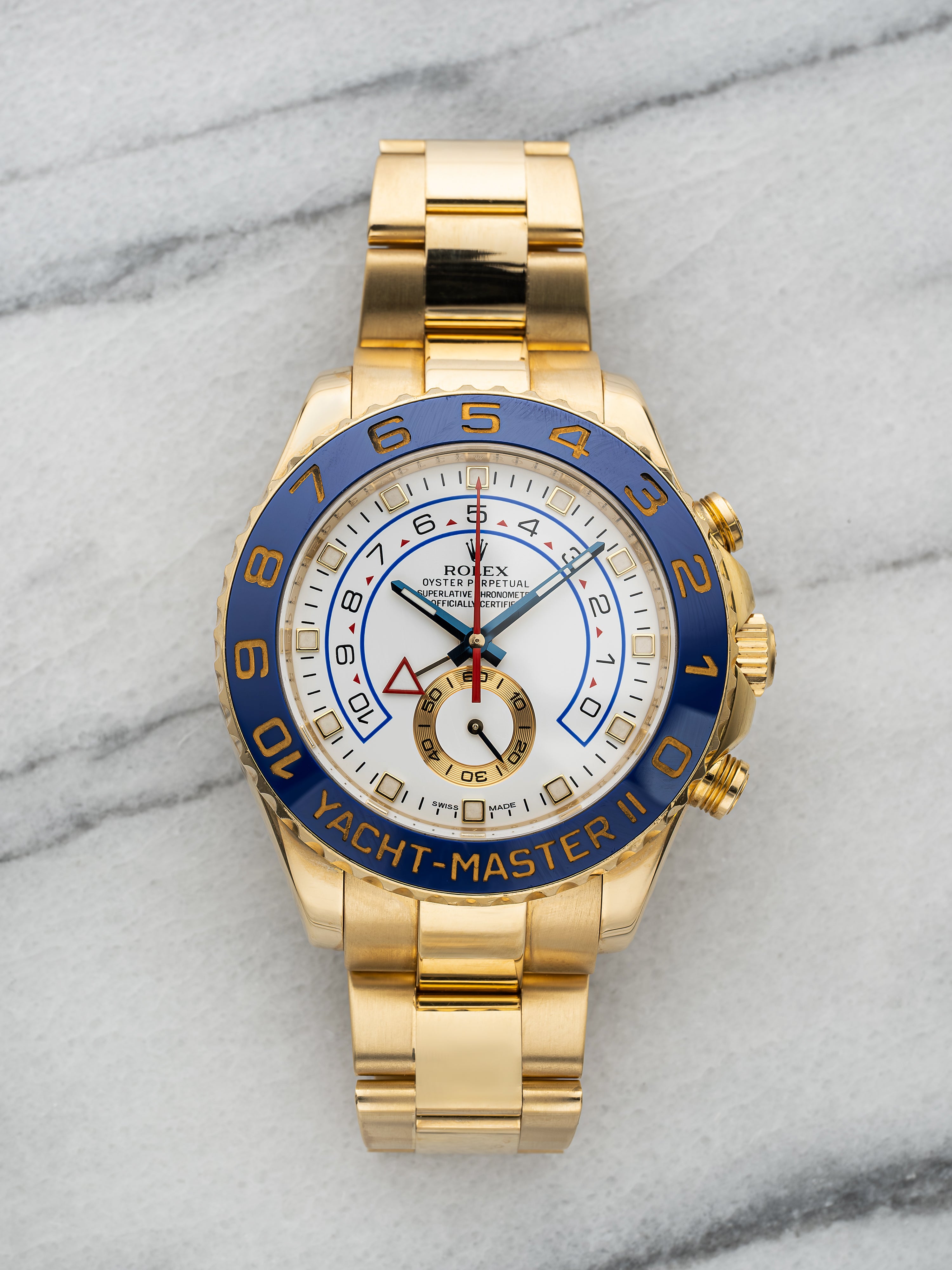 Rolex Yacht-Master II - 18K Yellow Gold Blue Bezel