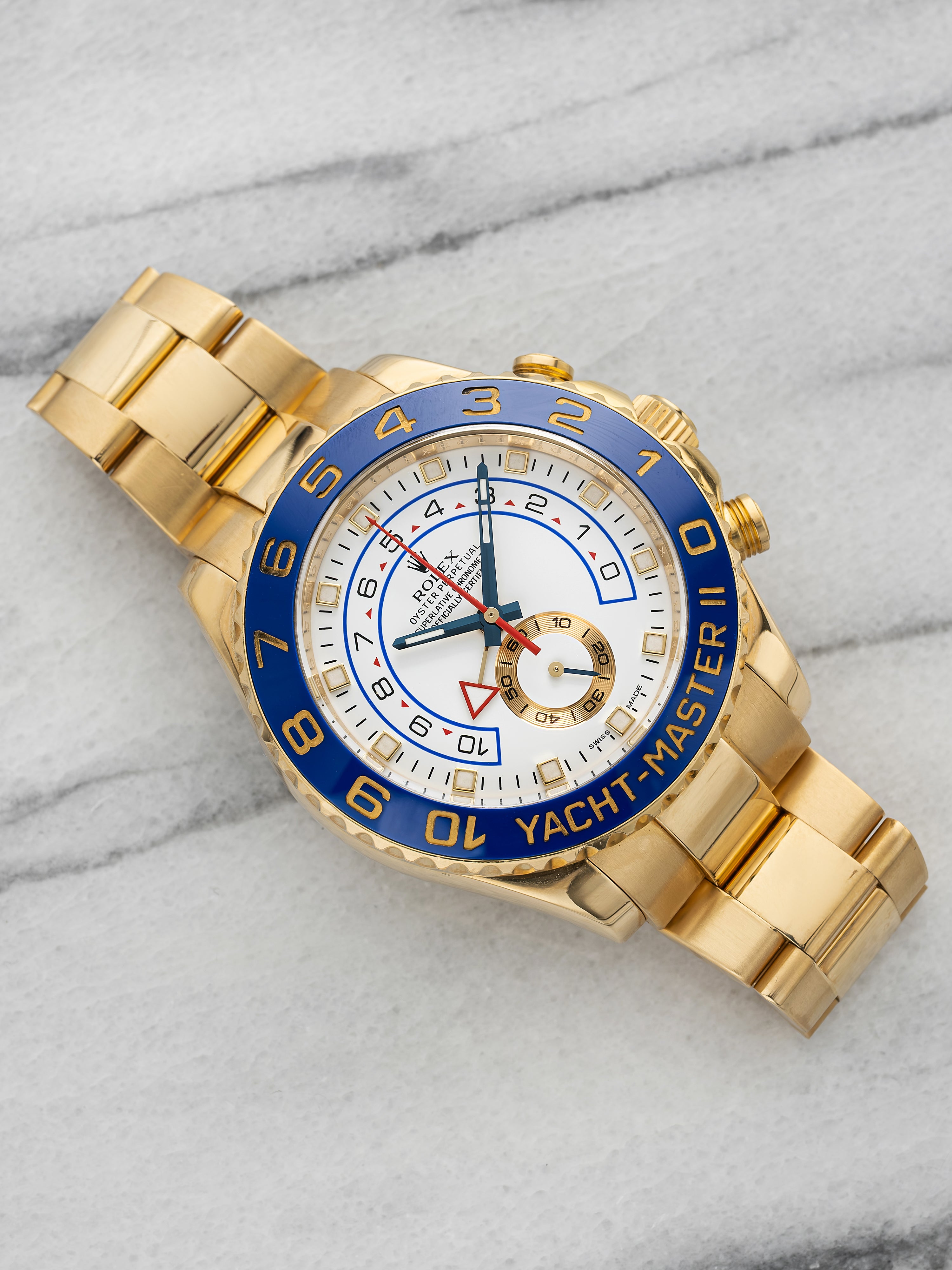 Rolex Yacht-Master II - 18K Yellow Gold Blue Bezel