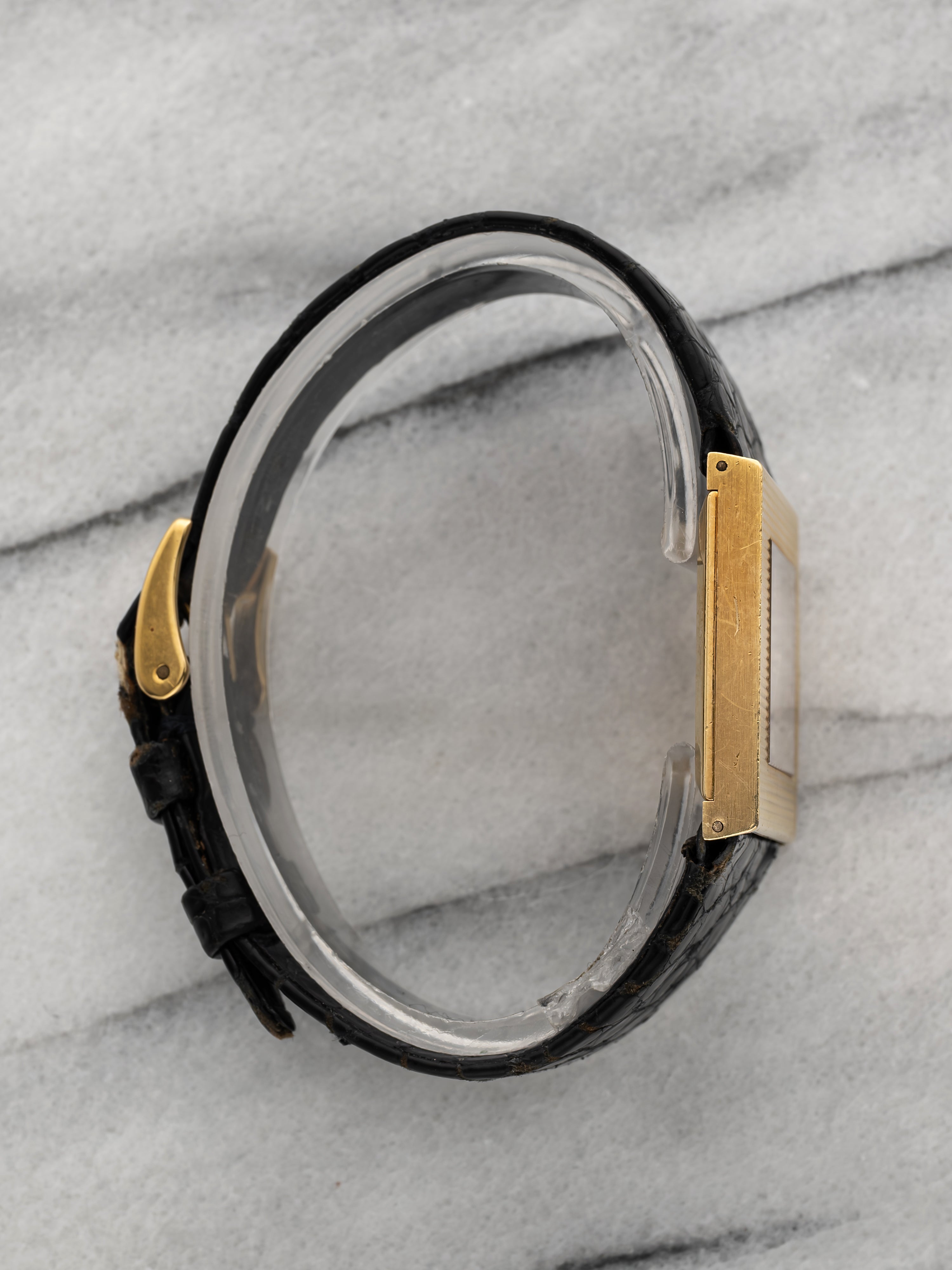 1976 Rolex Cellini Asymmetric 4126 - Hobnail Bezel Wood Dial