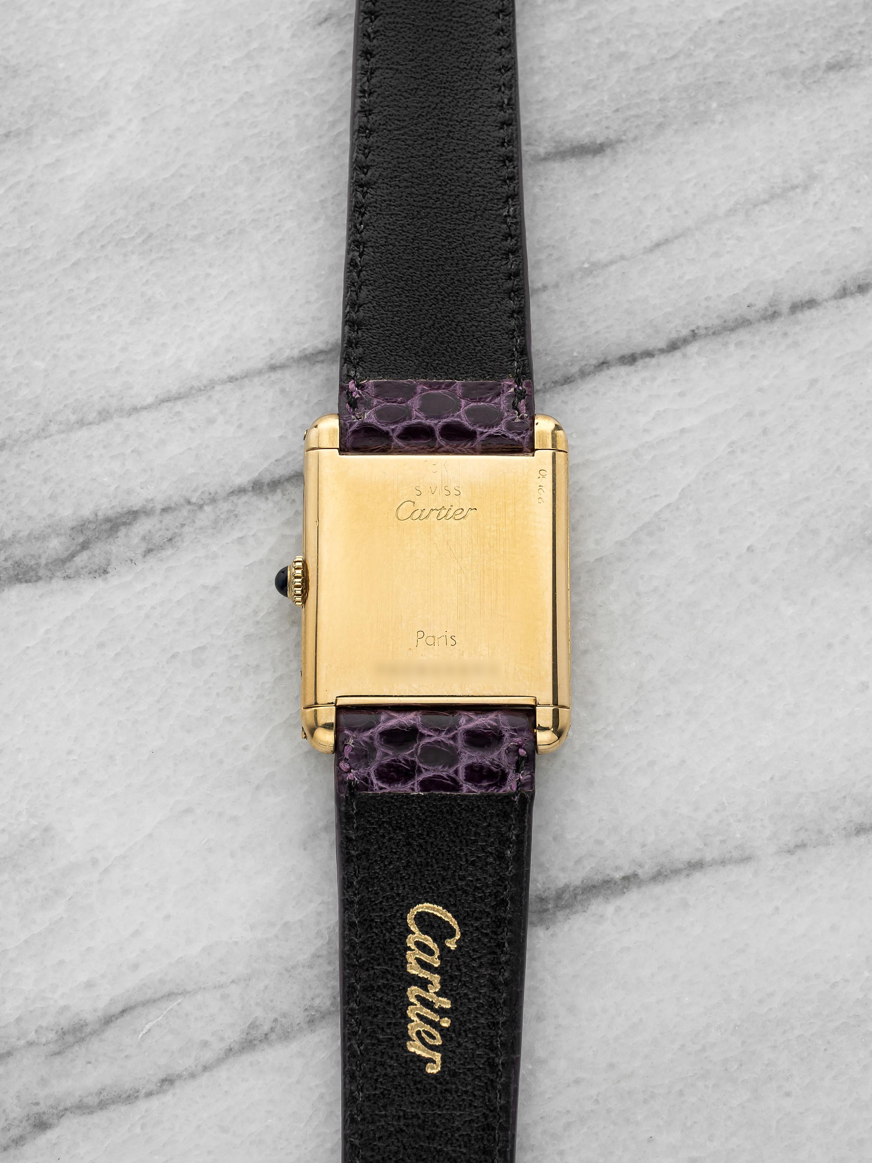 Cartier Tank Louis 78086 18K Yellow Gold White Roman "Paris" Dial Manual 23x30mm